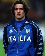 Paolo Maldini wearing Italy Italia Jacket 1999 2000 Kappa  Blue Euro 2000