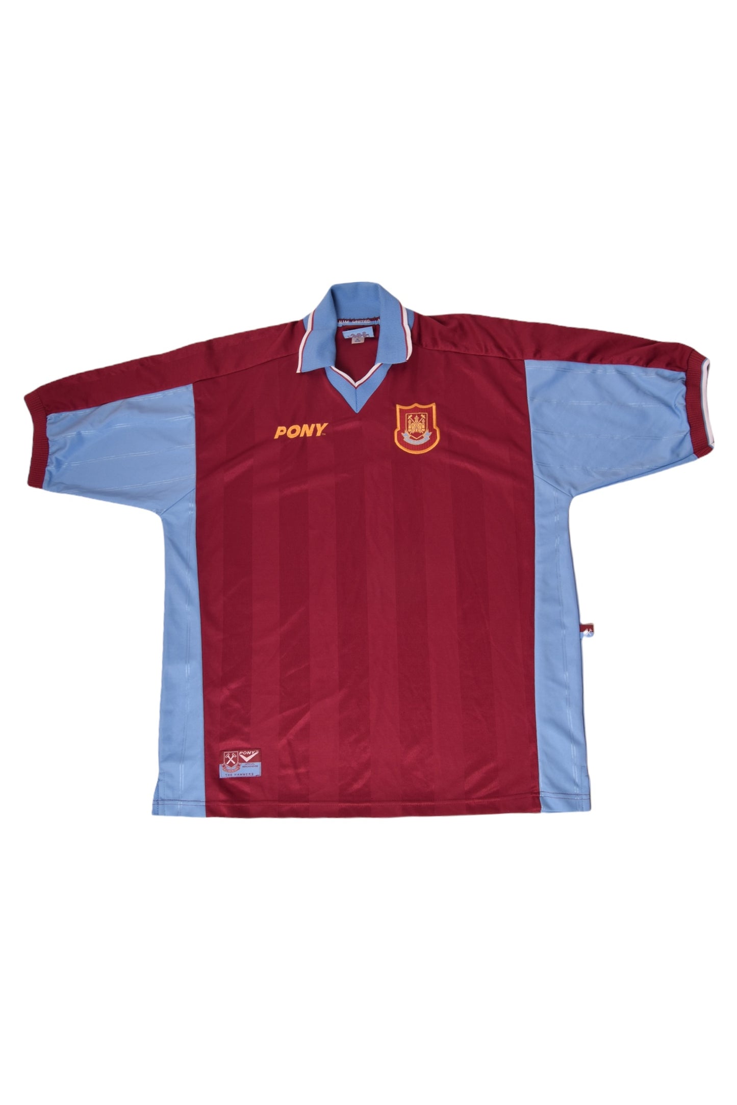 Vintage West Ham United Pony 1998-1999 Home Football Shirt Size XL