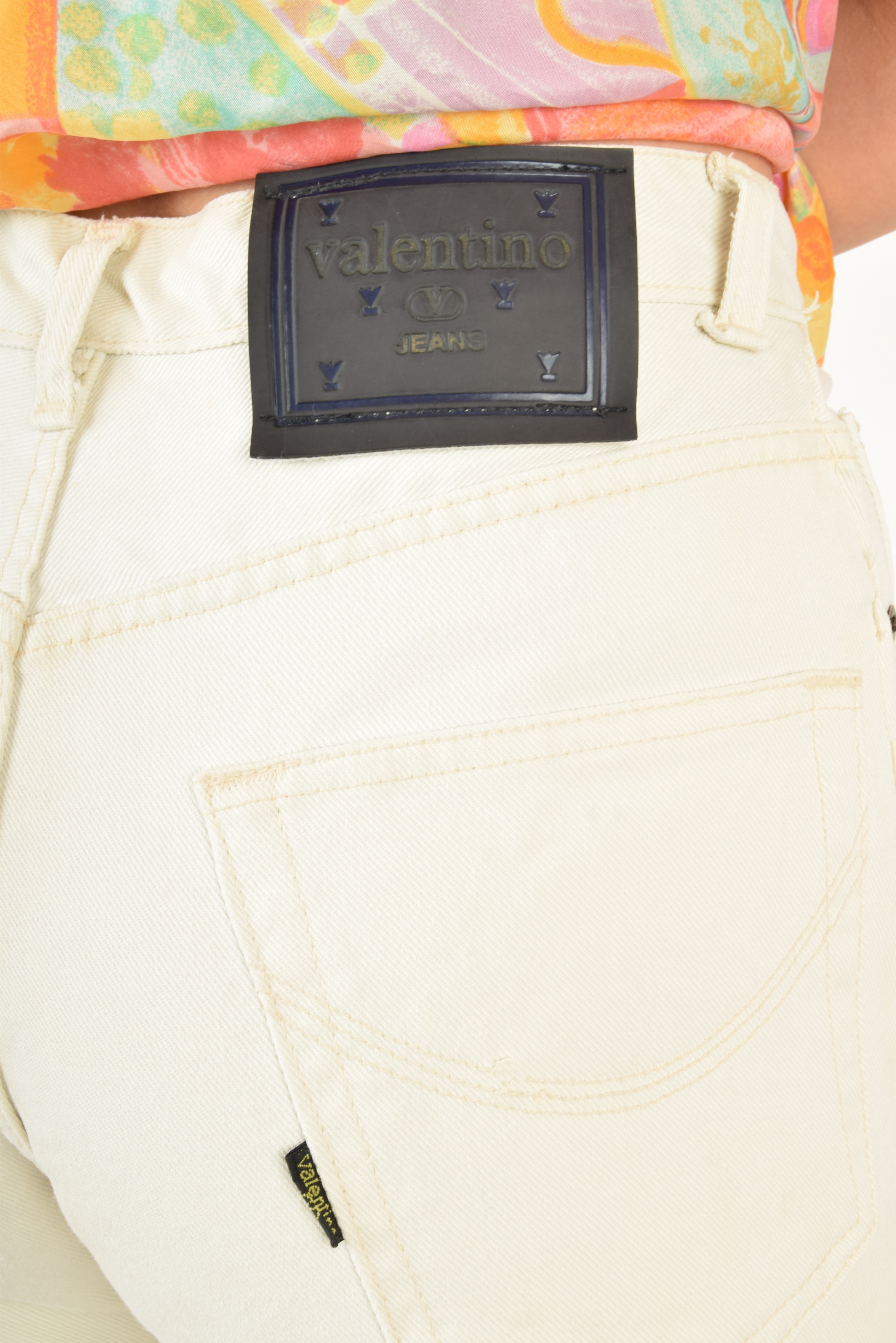 Vintage Valentino Jeans White Made in Italy