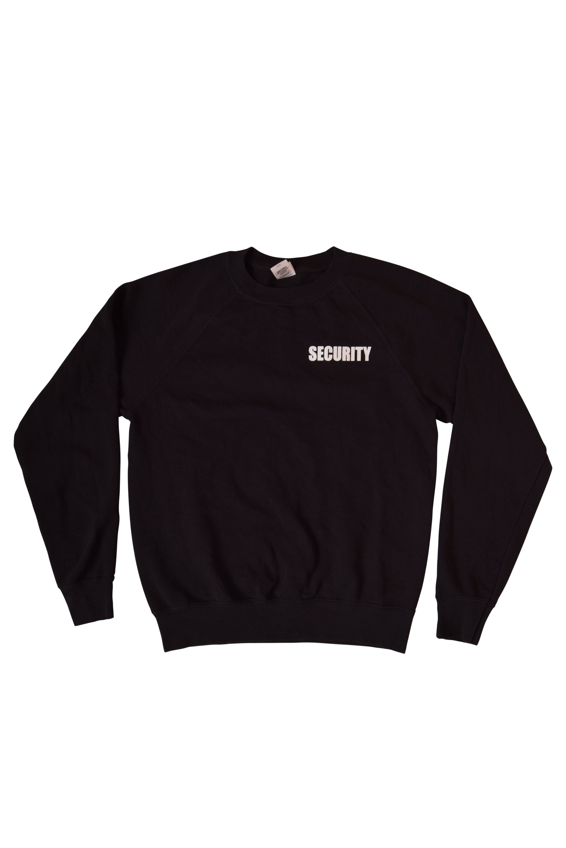 Fruit of the Loom Security Sweatshirt Black Size S Cotton