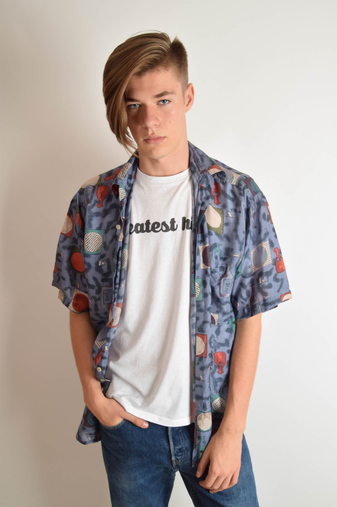 Vintage 90s Shirt Festival Print