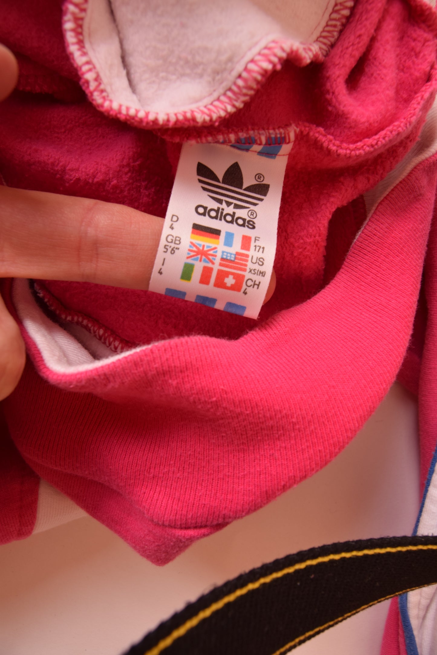 Vintage Adidas Sweatshirt 90's Pink Made in U.K. Size M-L