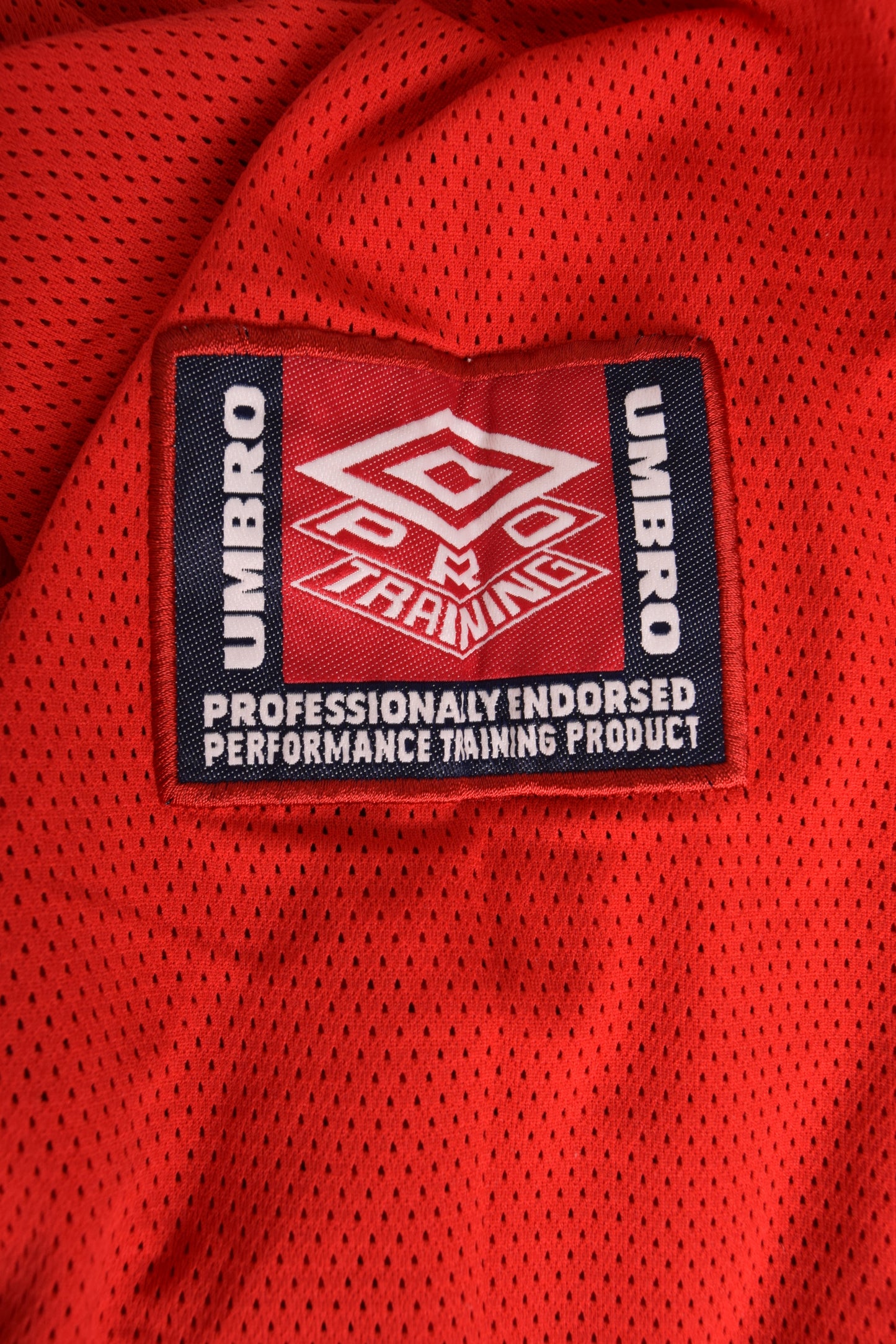 Vintage Umbro Pro Training Football Shirt Red Size XXL