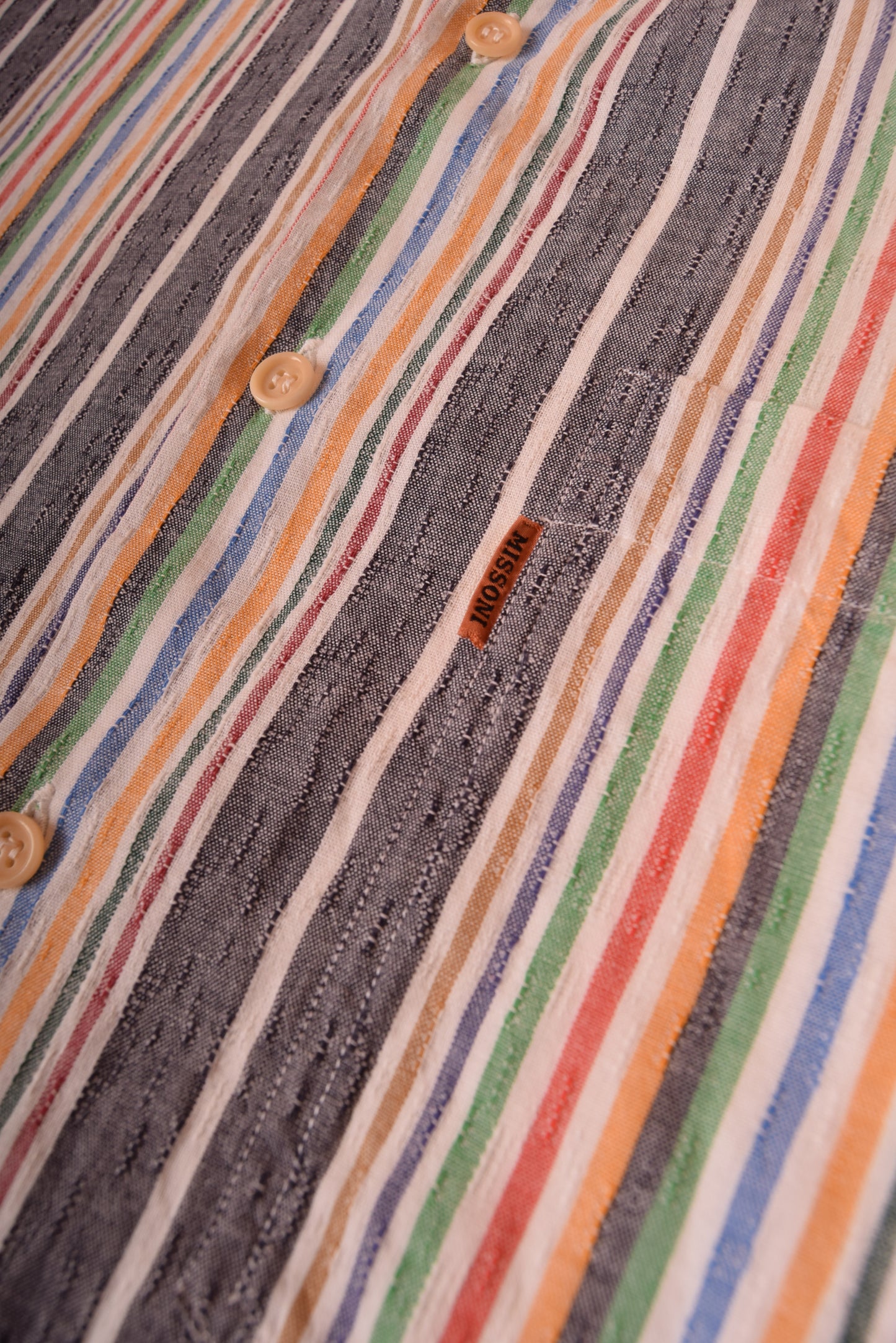 Vintage 90's Missoni Uomo Shirt Made in Italy Size XL Cotton