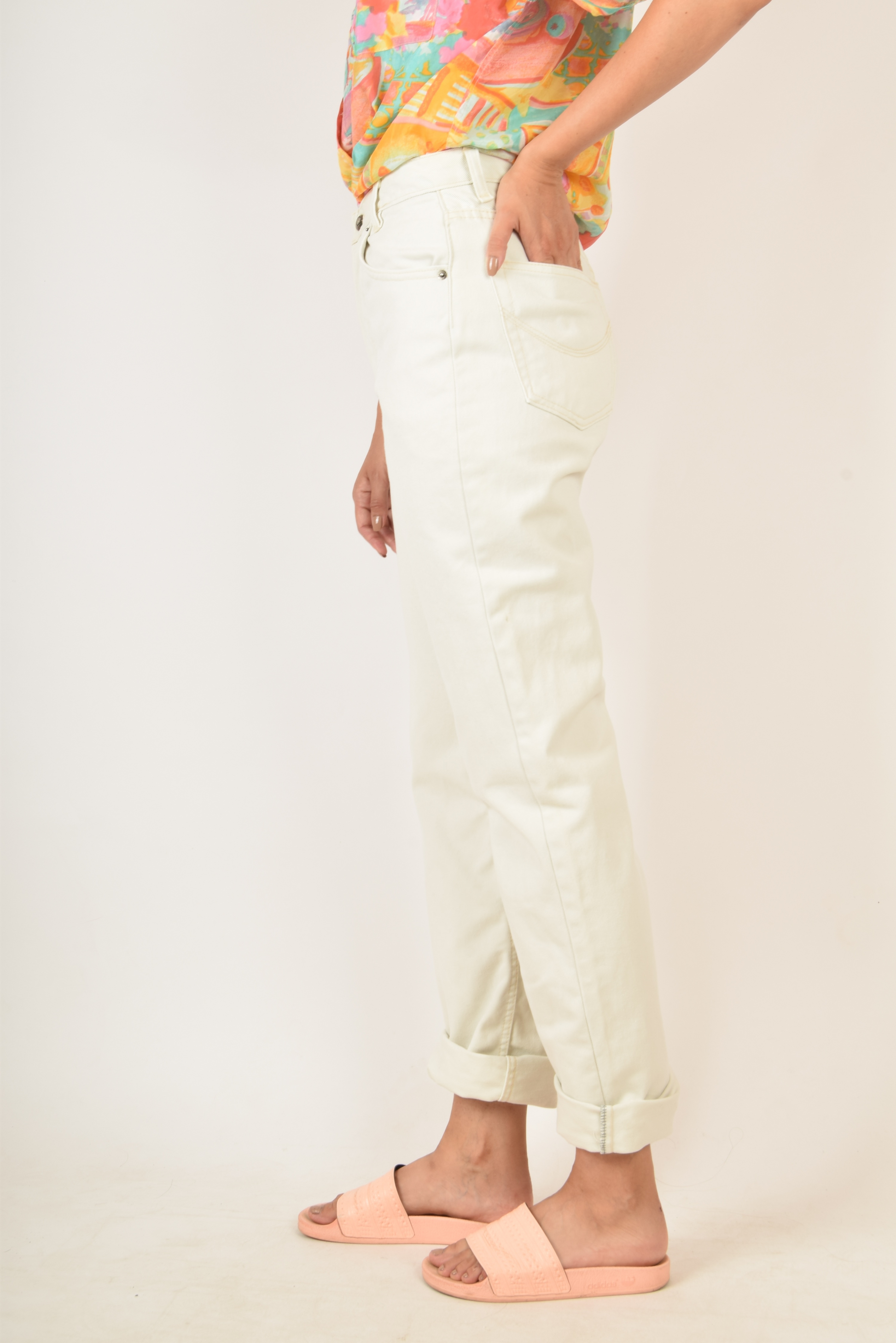 Vintage Valentino Jeans White Made in Italy