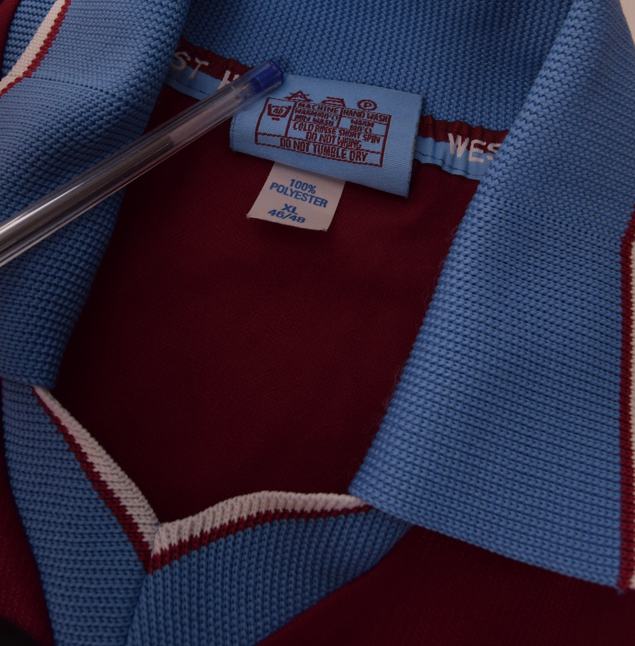 Vintage West Ham United Pony 1998-1999 Home Football Shirt Size XL