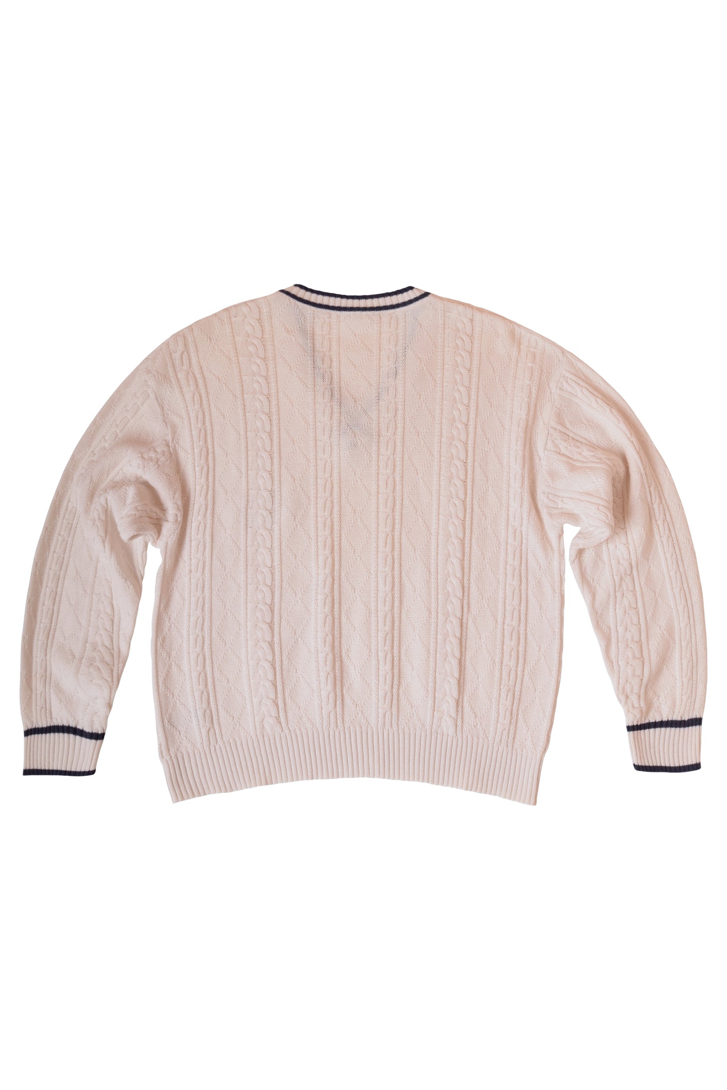 Vintage 80's Tennis Jumper Made in West Germany Size L White