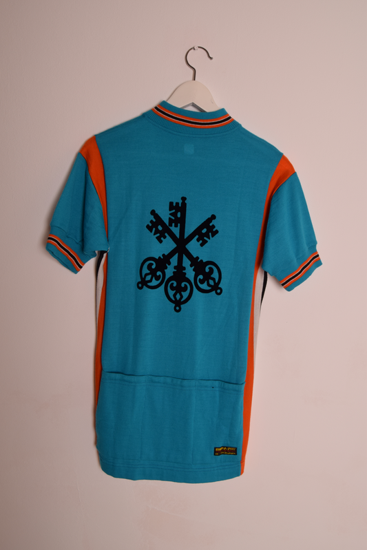 Vintage 80's Cycling Jersey Wool
