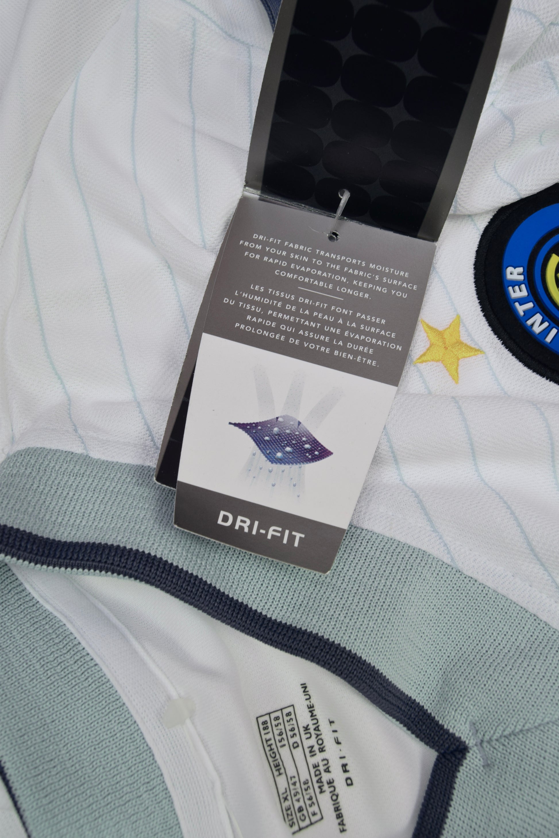 Inter Internazionale Milano Milan Nike 2000-2001 Away Football Shirt White Pirelli Size XL Made in UK BNWT NOS OG DS