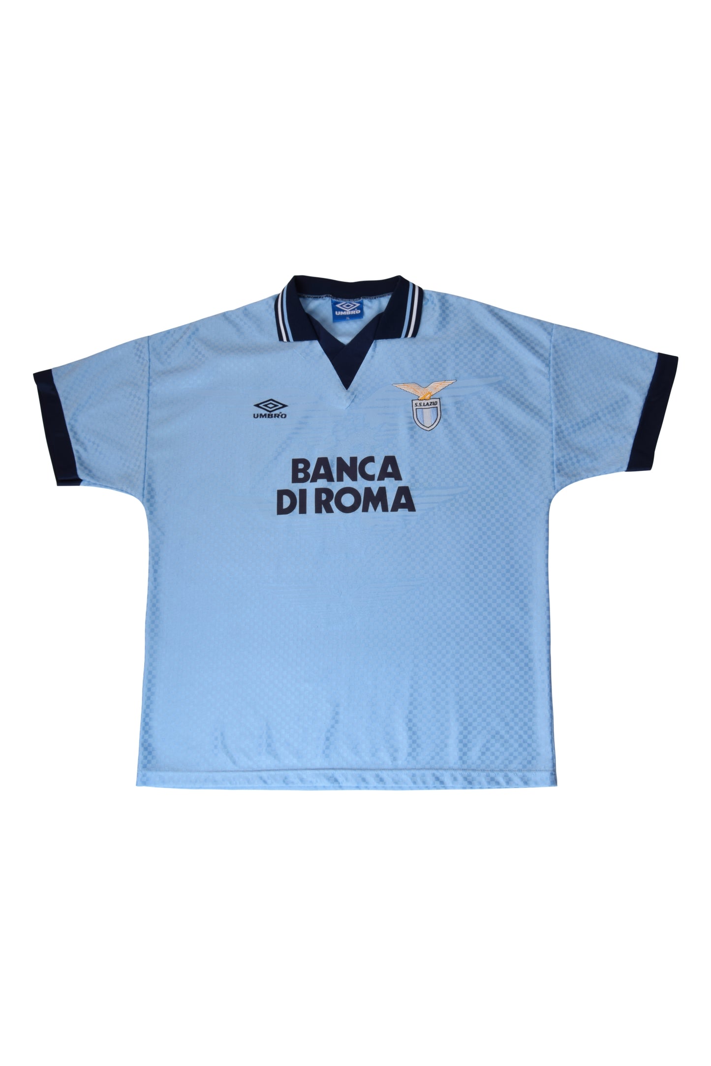 Vintage Lazio Roma Umbro 1995-1996 Home Football Shirt Size XL Banca Di Roma Made in England