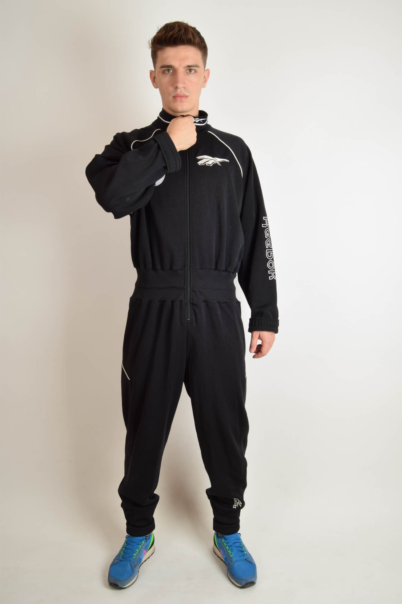 Vintage Reebok Jumpsuit Size XL Black