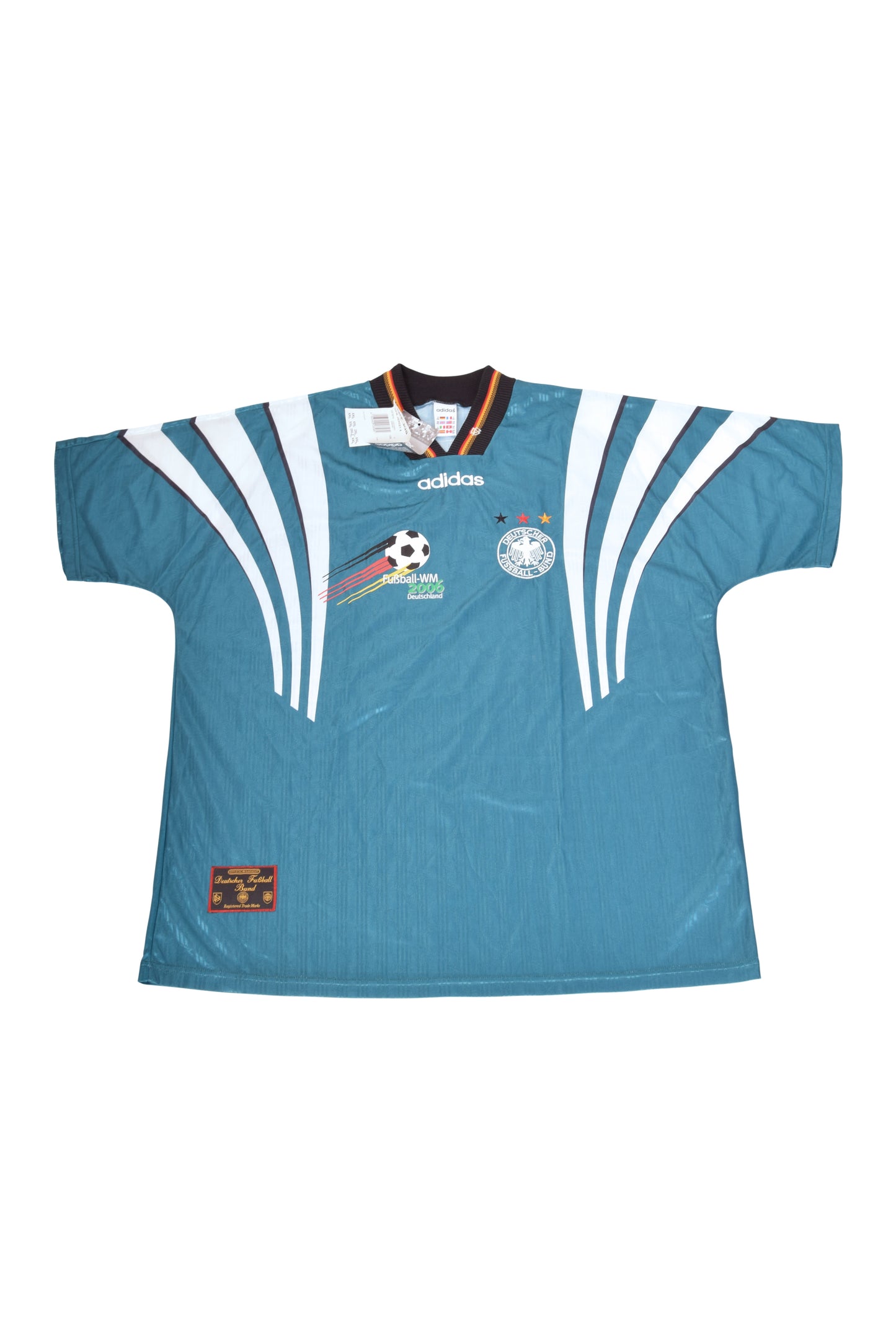 Vintage Germany Adidas 1996-1997 Away Football Shirt BNWT Green Size XXL