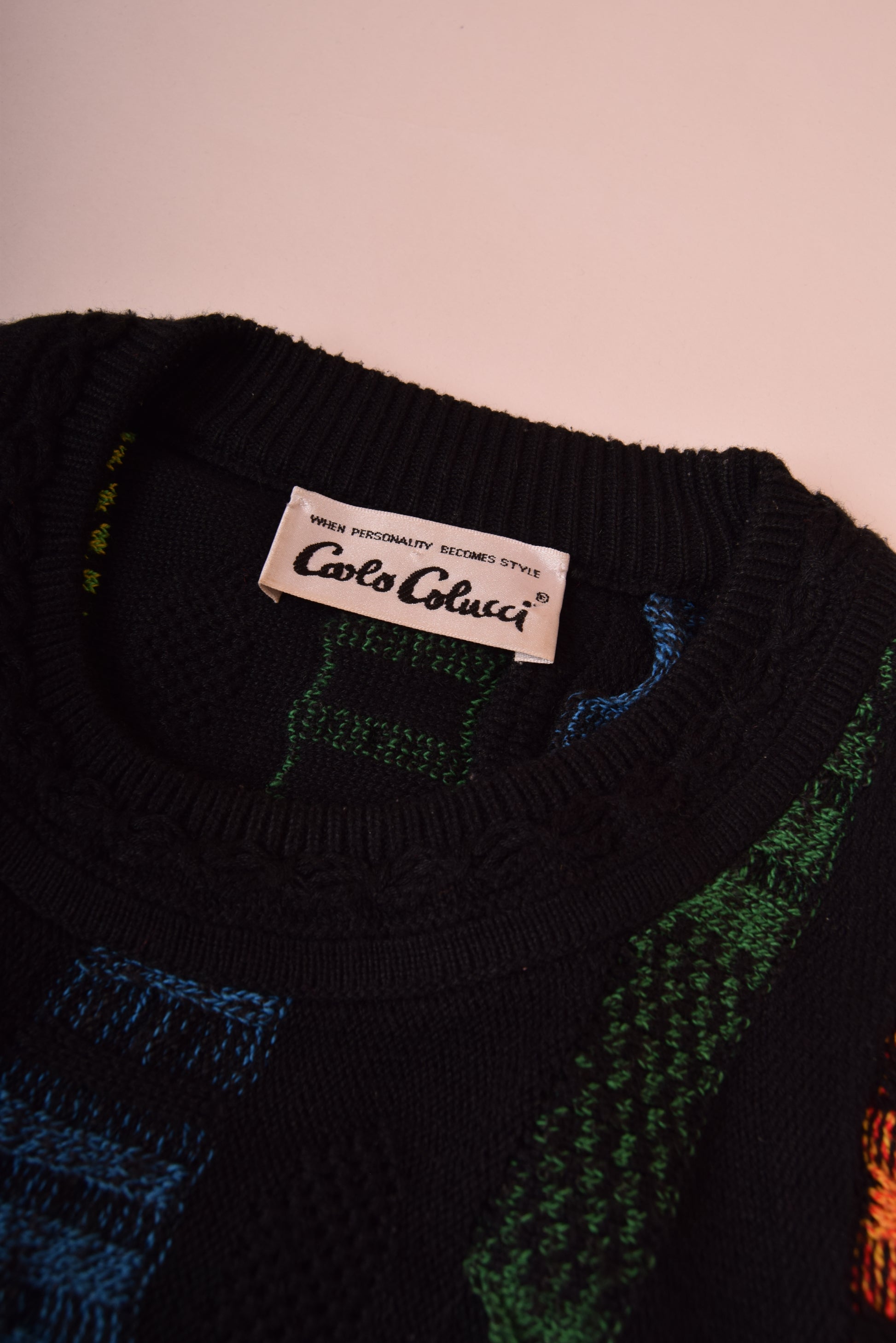 Vintage Carlo Colucci 90's Jumper Size XL Coogi Style