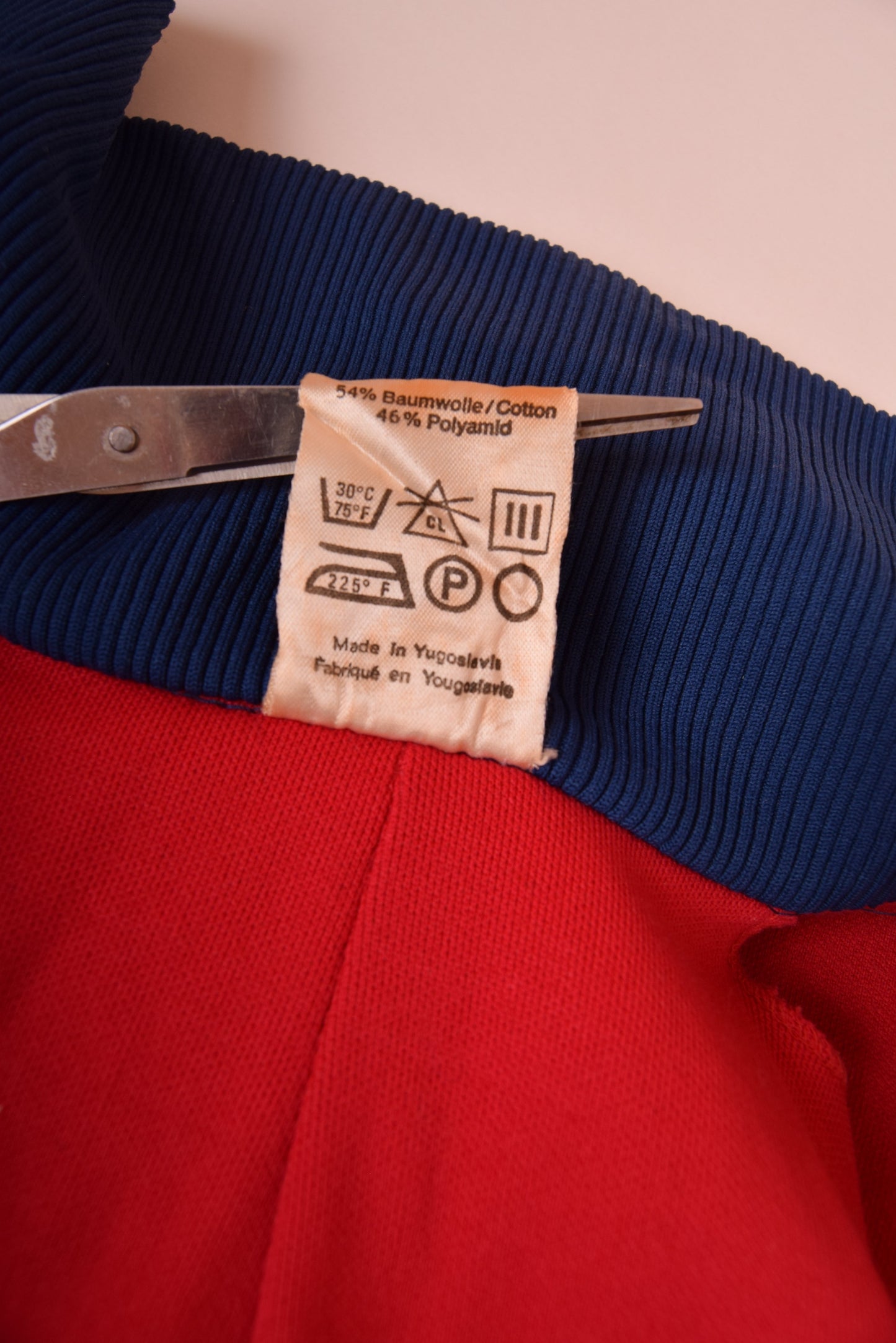 Vintage 70's Adidas Jacket/Track top With Hoodie Red Made in Yugoslavia Size S-M