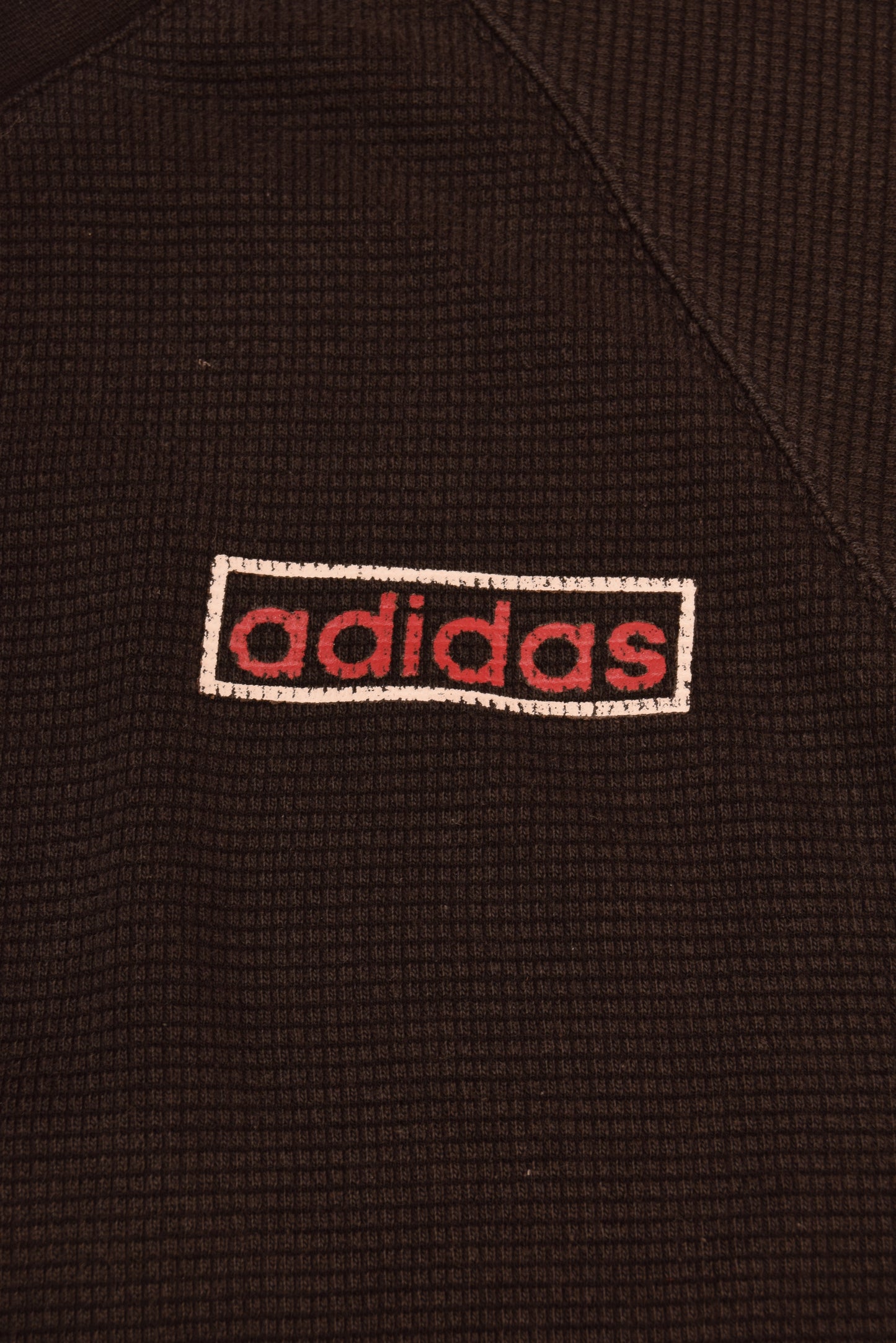 Vintage Adidas Sweatshirt The Brand With The Three Stripes Black Red Size S-M