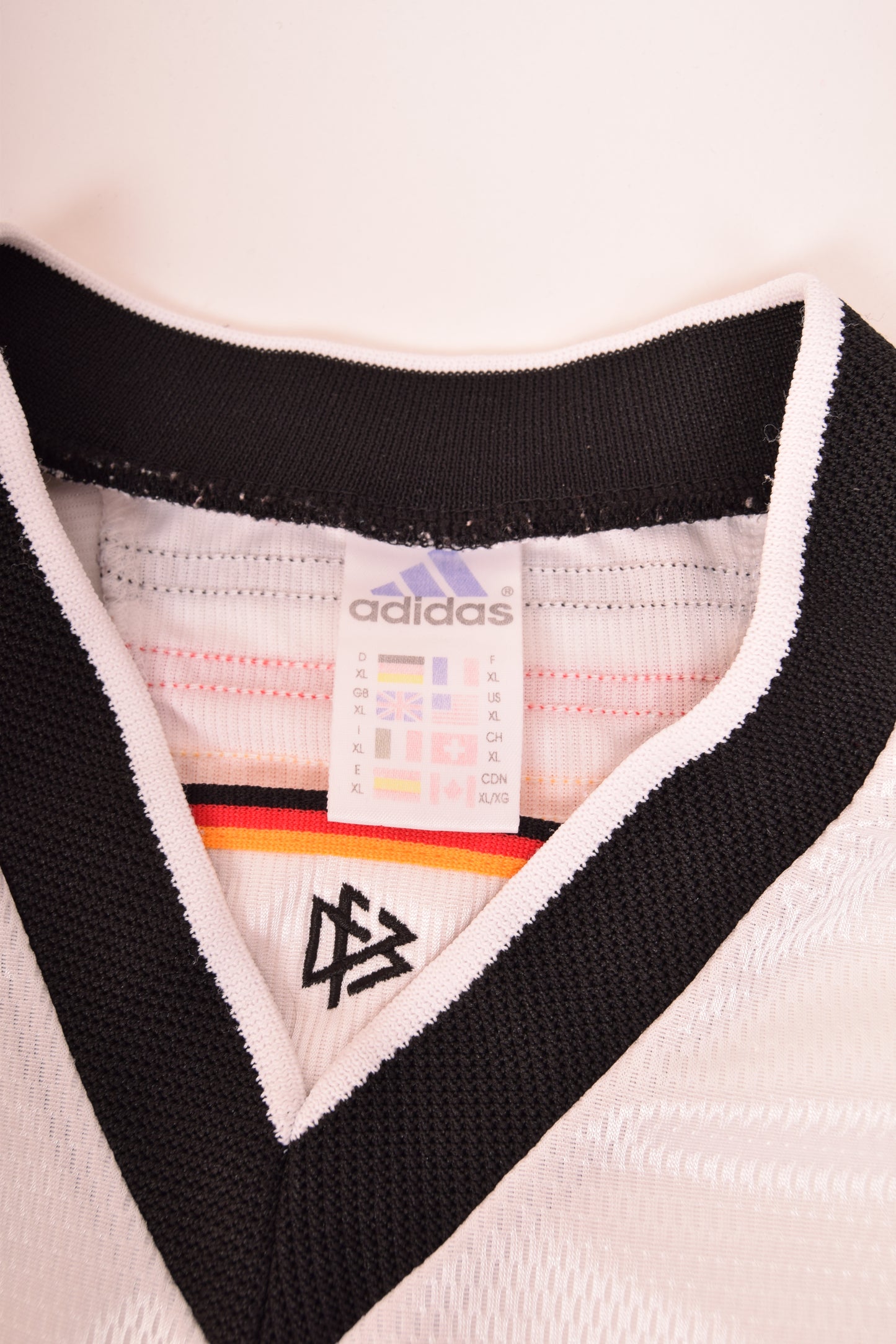 Vintage '98-'99 Germany Adidas Football Shirt Home Size XL White