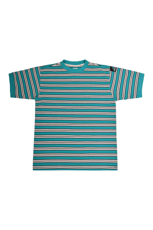 Vintage Adidas Equipment T-Shirt Stripes Green White Black