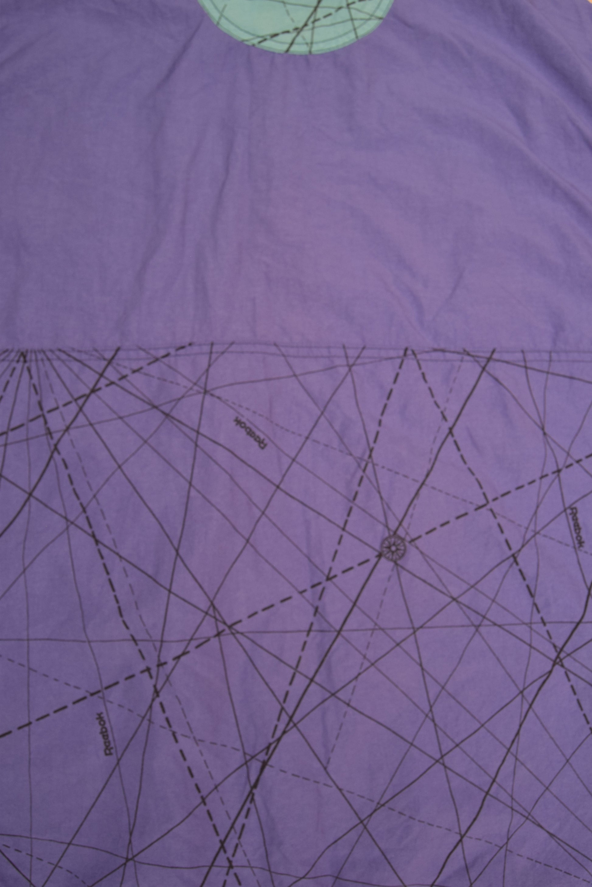 Vintage 90's Reebook Zodiac Jacket Shell Size XL XXL Purple Green