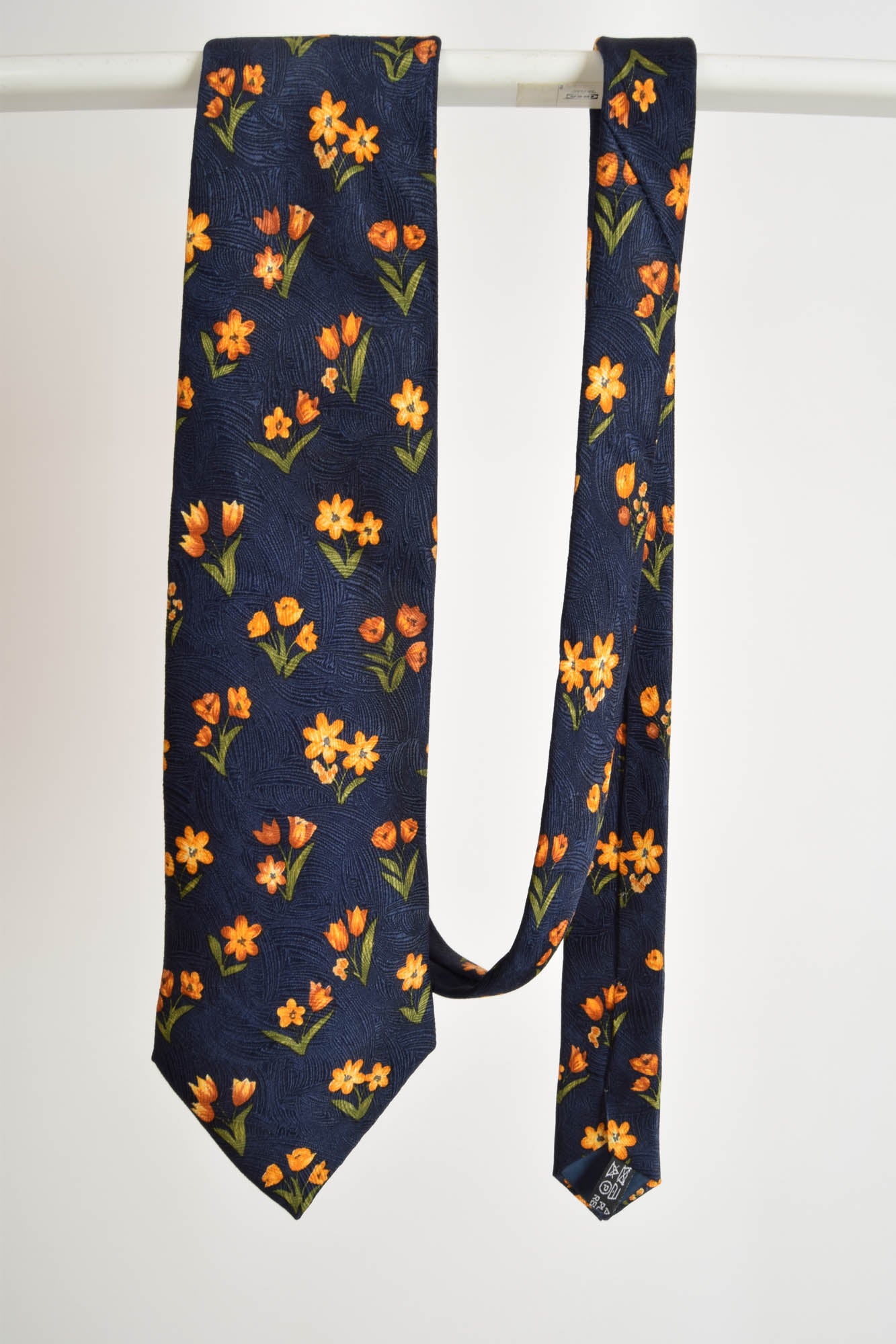 Vintage Cerruti 1881 Silk Tie Made in France 90's Floral Print