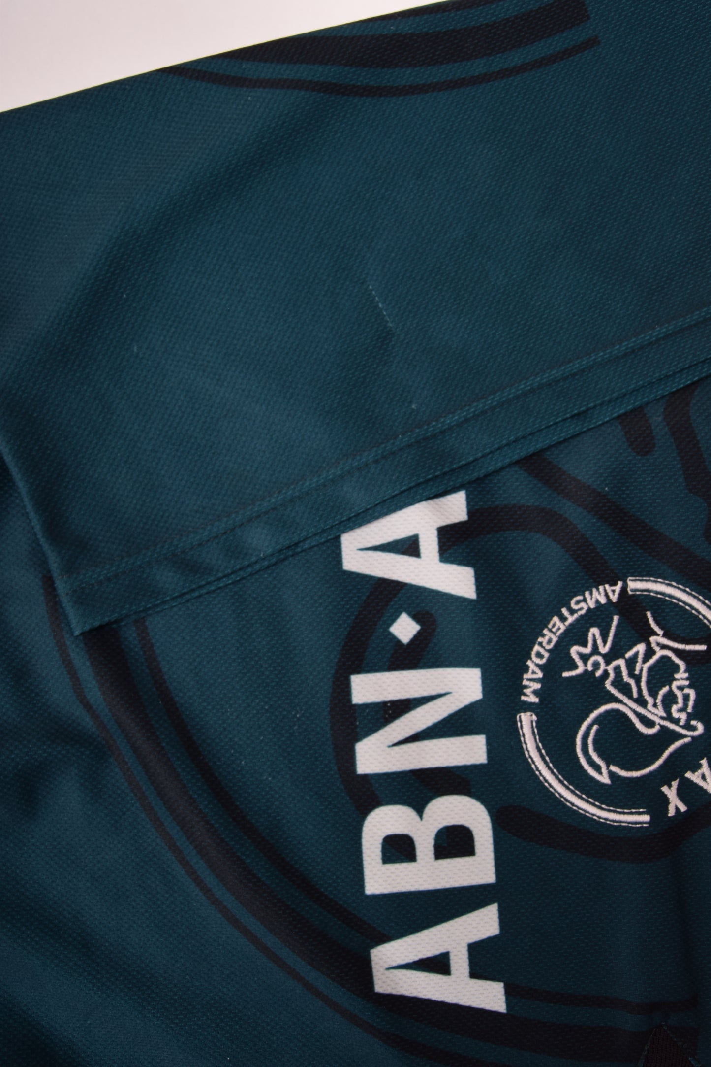 Vintage Ajax Amsterdam Umbro 1995-1996 Away Football Shirt Size L Abn Amro Dark Green