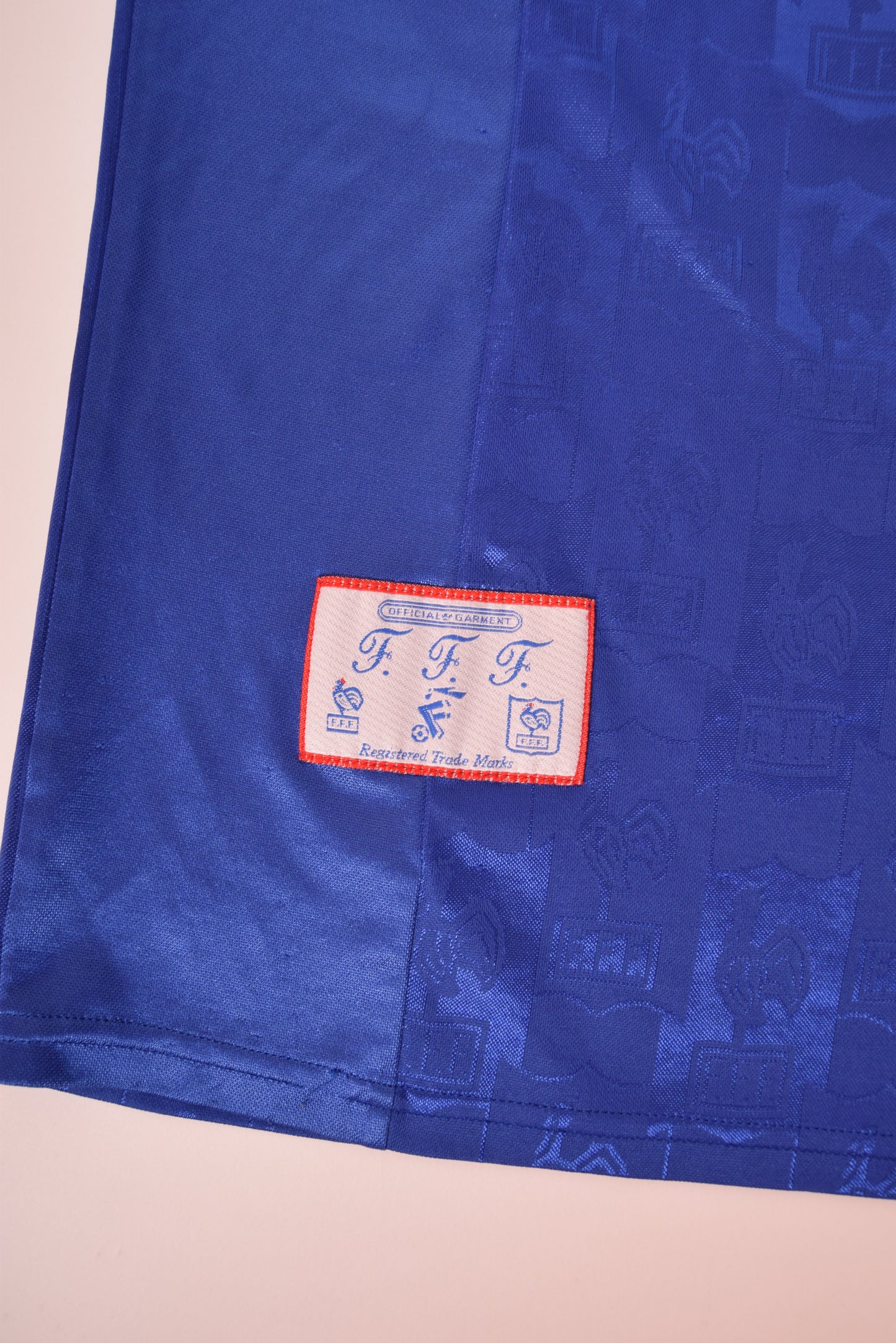 Vintage France Adidas Football Shirt Home '96-'97 Blue Size M