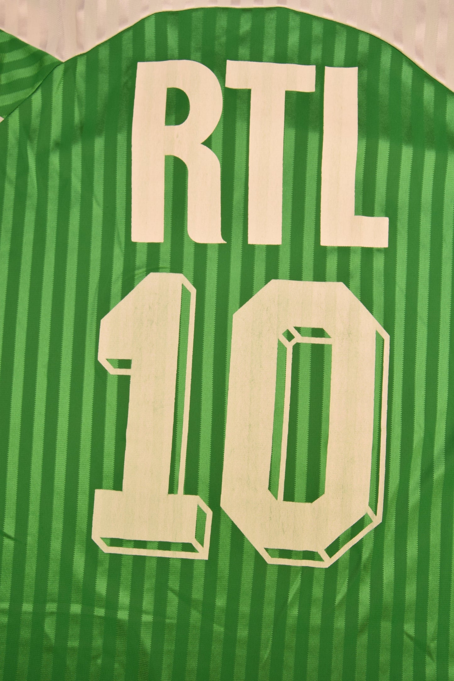 ASSE AS Saint-Étienne Lubomir Moravčík Adidas Football Shirt 10 RTL Demi Finale de Coupe de France Green White Size XL Made in France