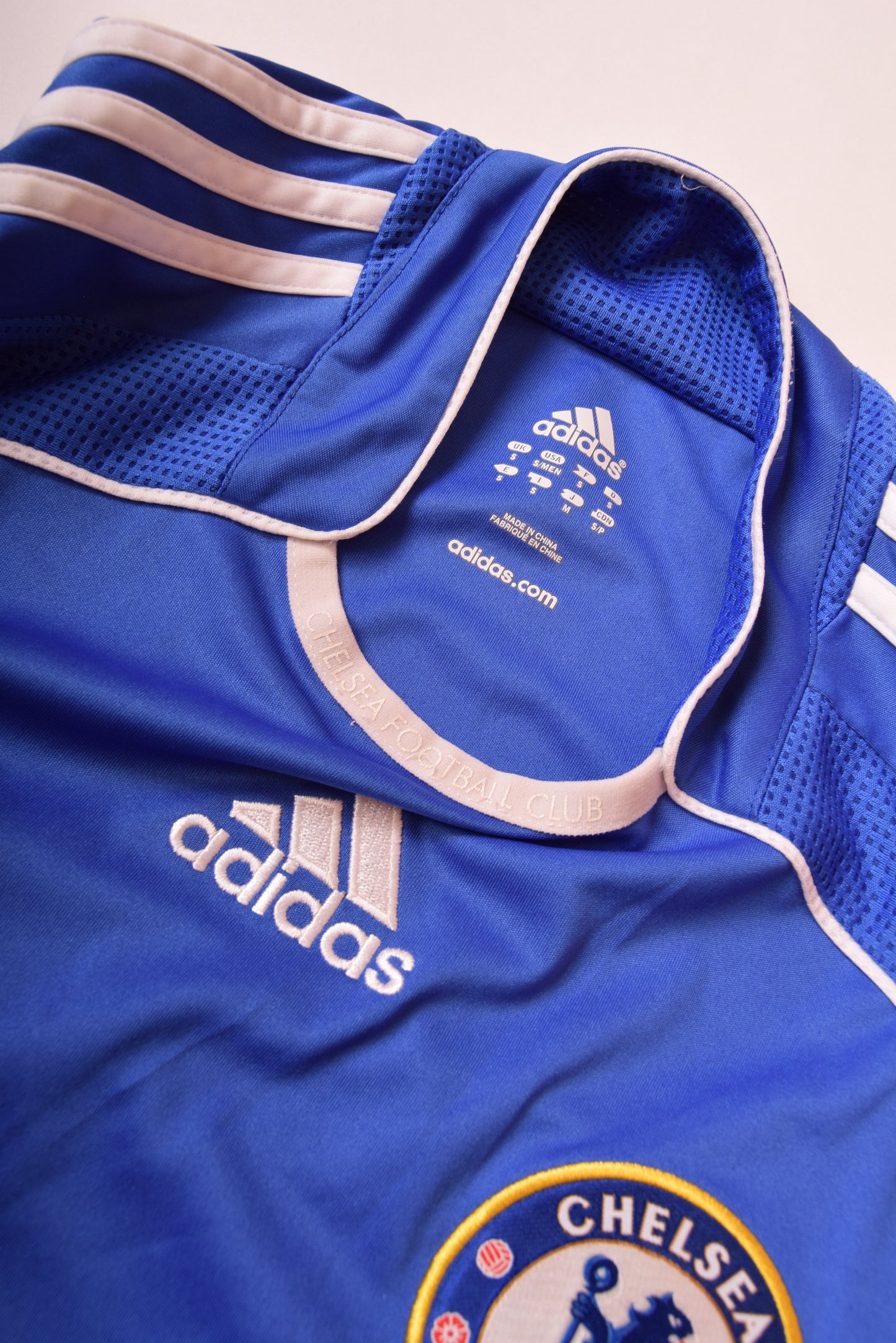 Chelsea FC Adidas Home Football Shirt '06-'08 Samsung Blue Size S