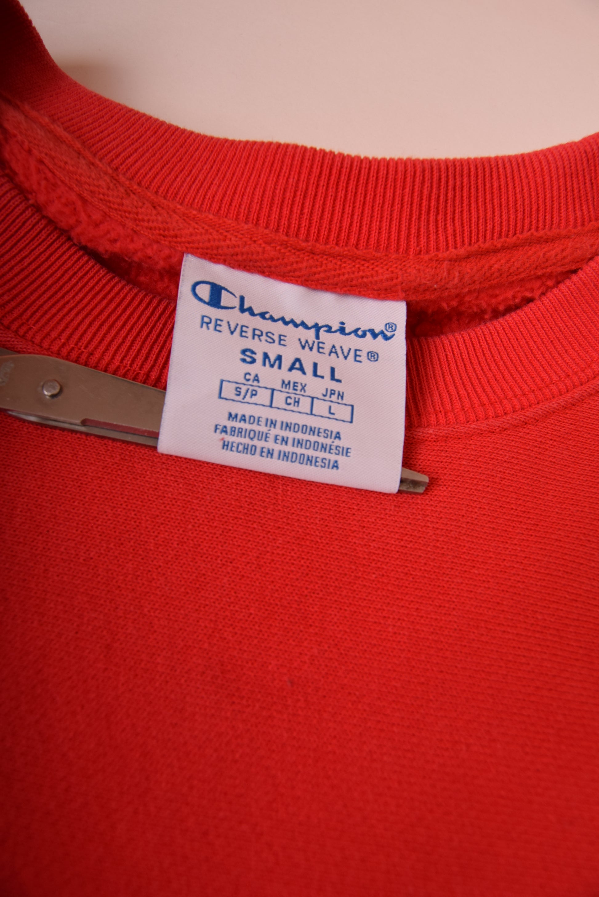 Vintage 90's Champion Sweatshirt Size S Red