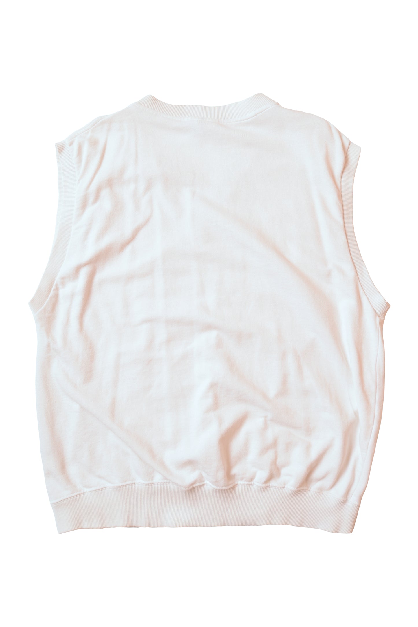 Vintage Lacoste Tennis Vest 80's Made in France Size L-XL White