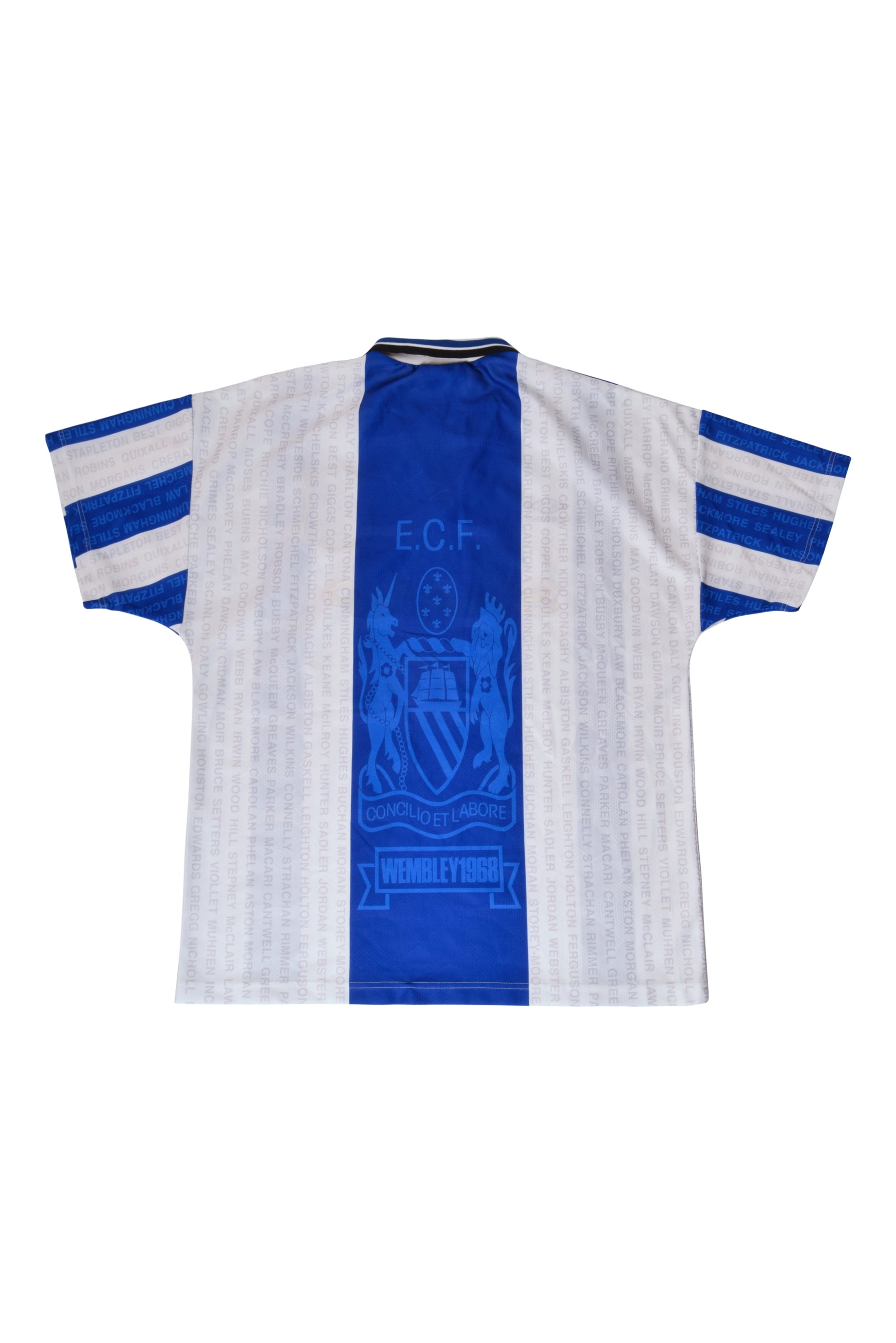 Vintage Manchester United 1994-1996 Umbro Away 3rd Football Shirt Sharp White Blue Size L