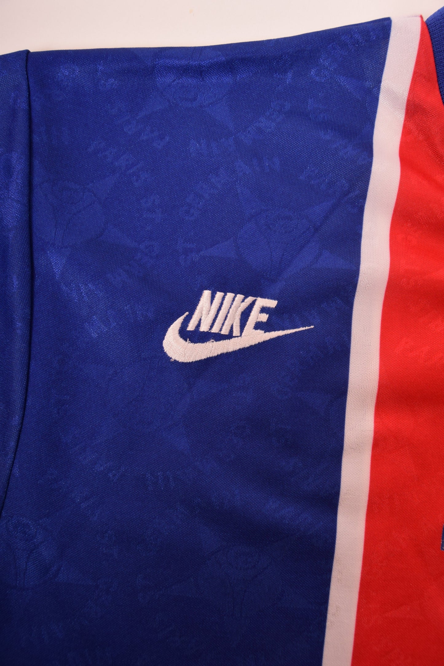 Vintage PSG Paris Saint Germain Nike Football Shirt Home '95-'96 Size S Opel Red Blue