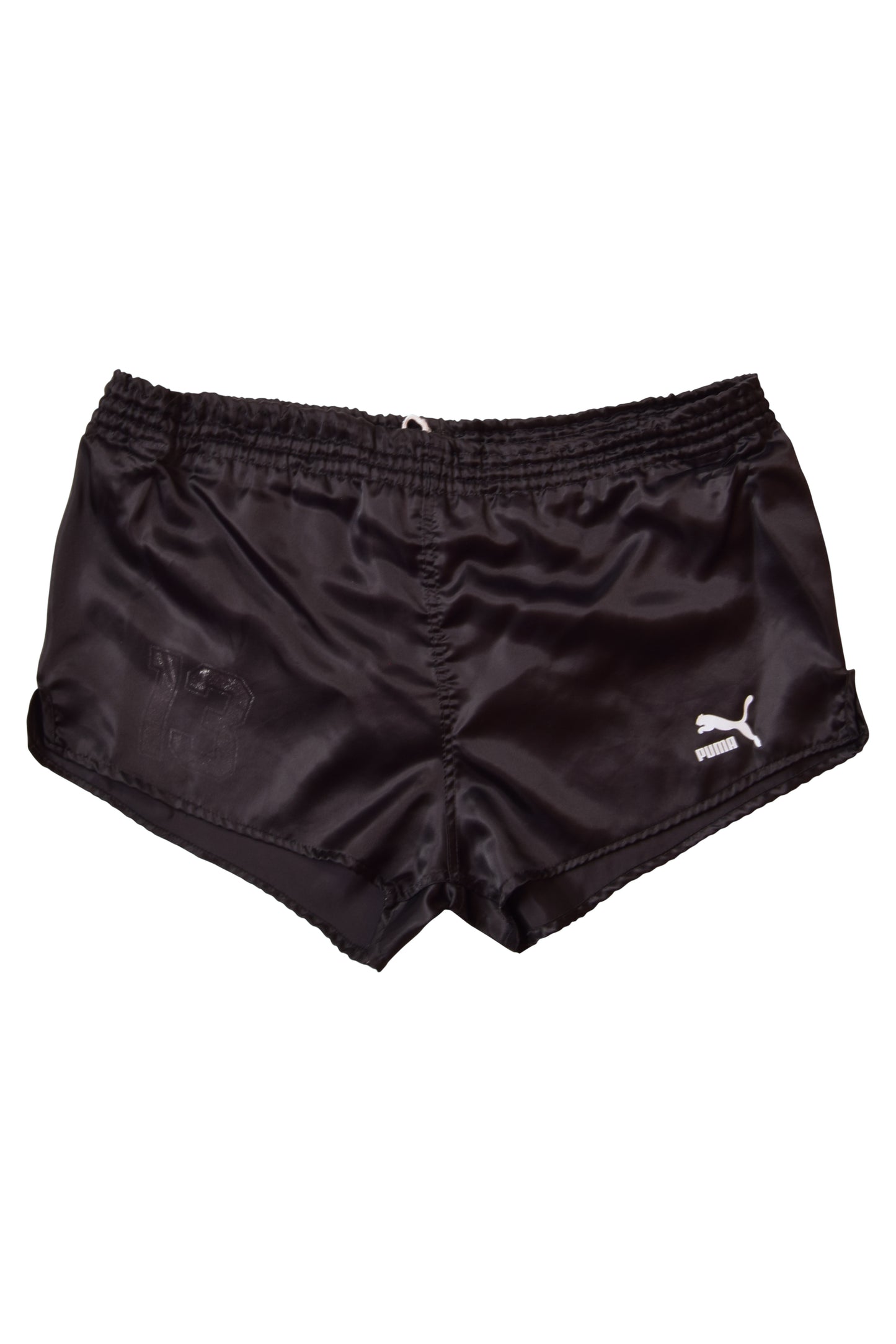 Vintage Puma Football / Festival Shorts 80's Black Made in West Germany