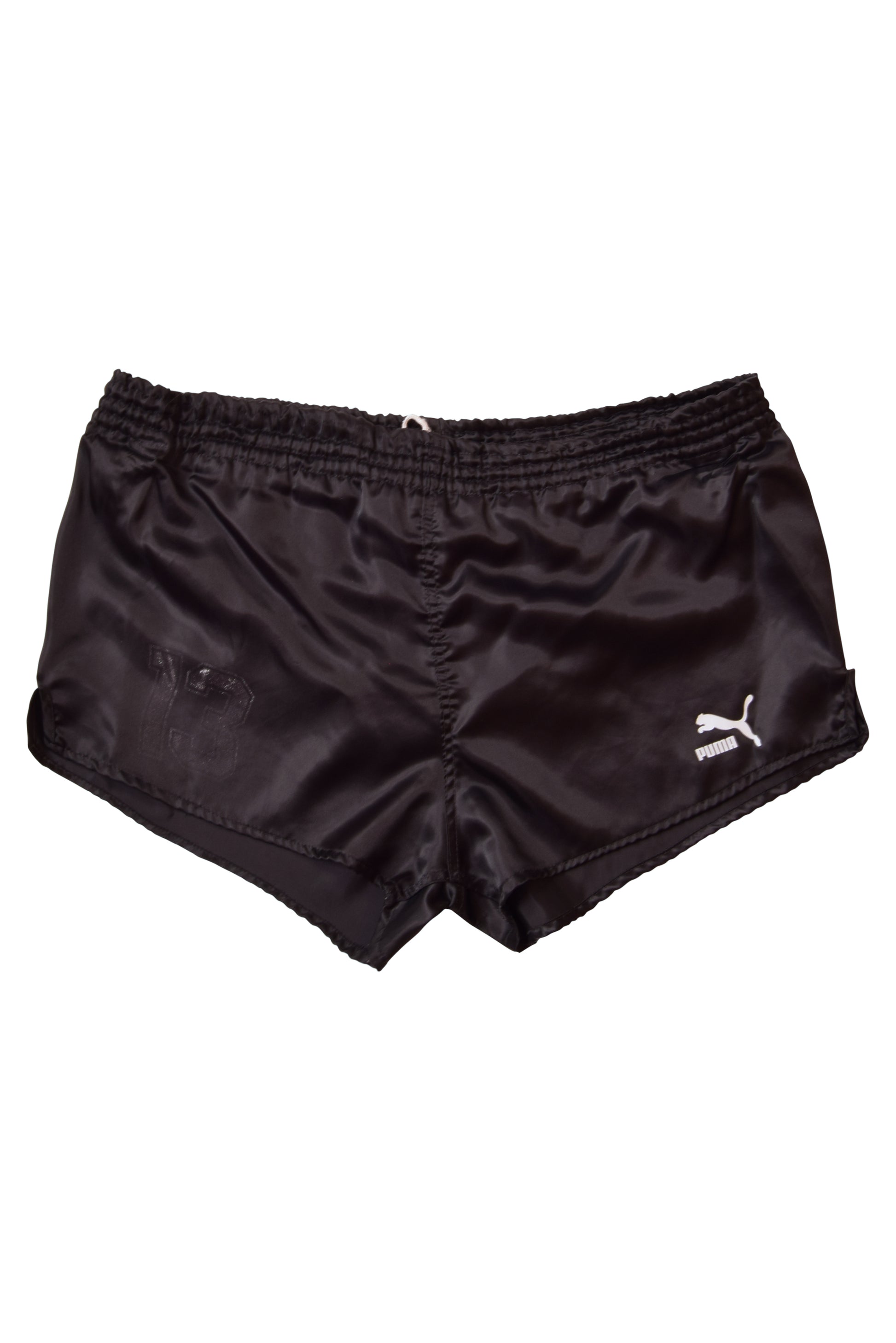 Vintage Puma Football / Festival Shorts 80's Black Made in West Germany