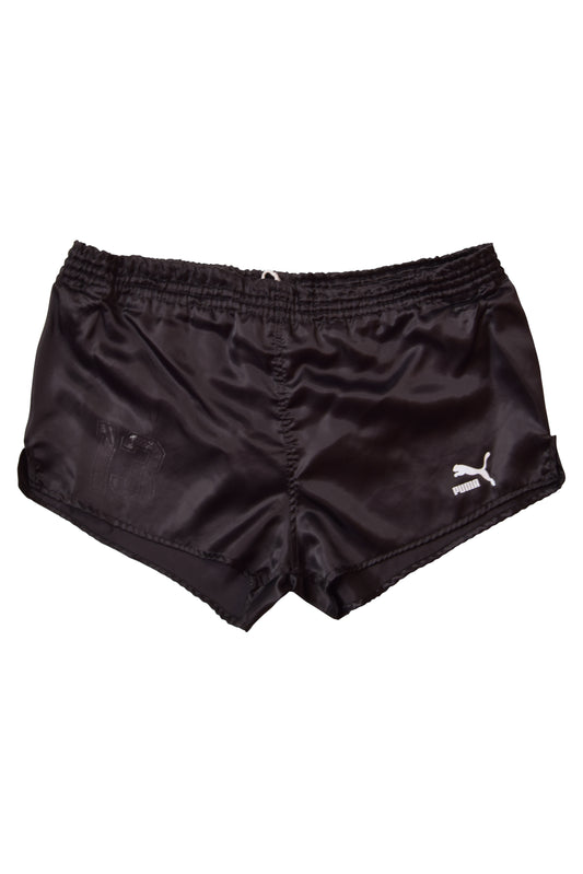Vintage Puma Football / Festival Shorts 80's Black Made in West Germany