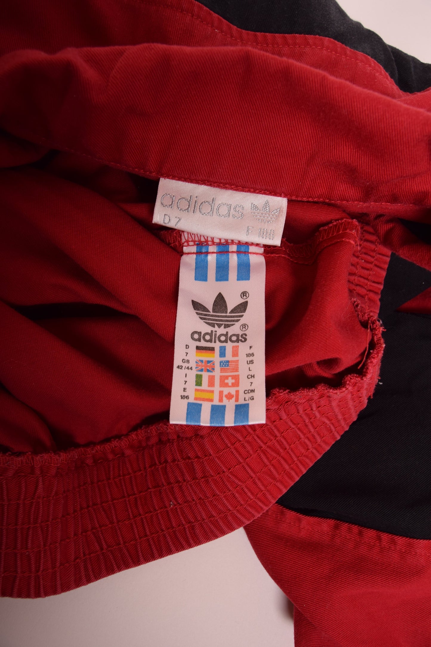 Vintage Adidas 90's Sweatshirt Red Black Size L - XL
