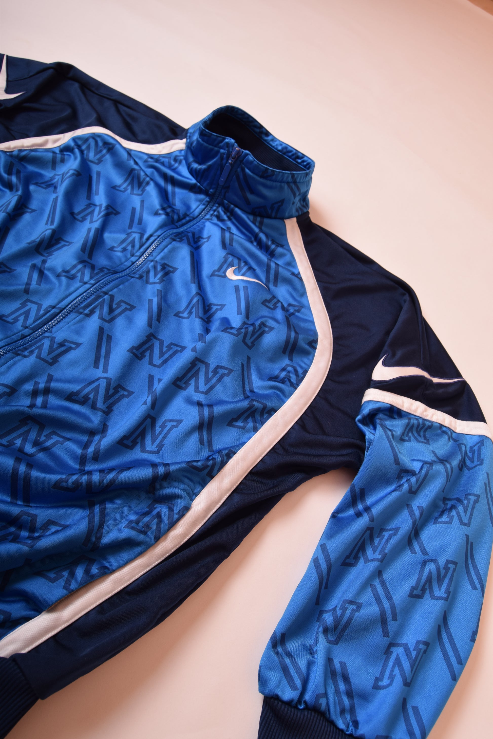 Vintage Nike 90's Jacket / Track top Size XL Blue