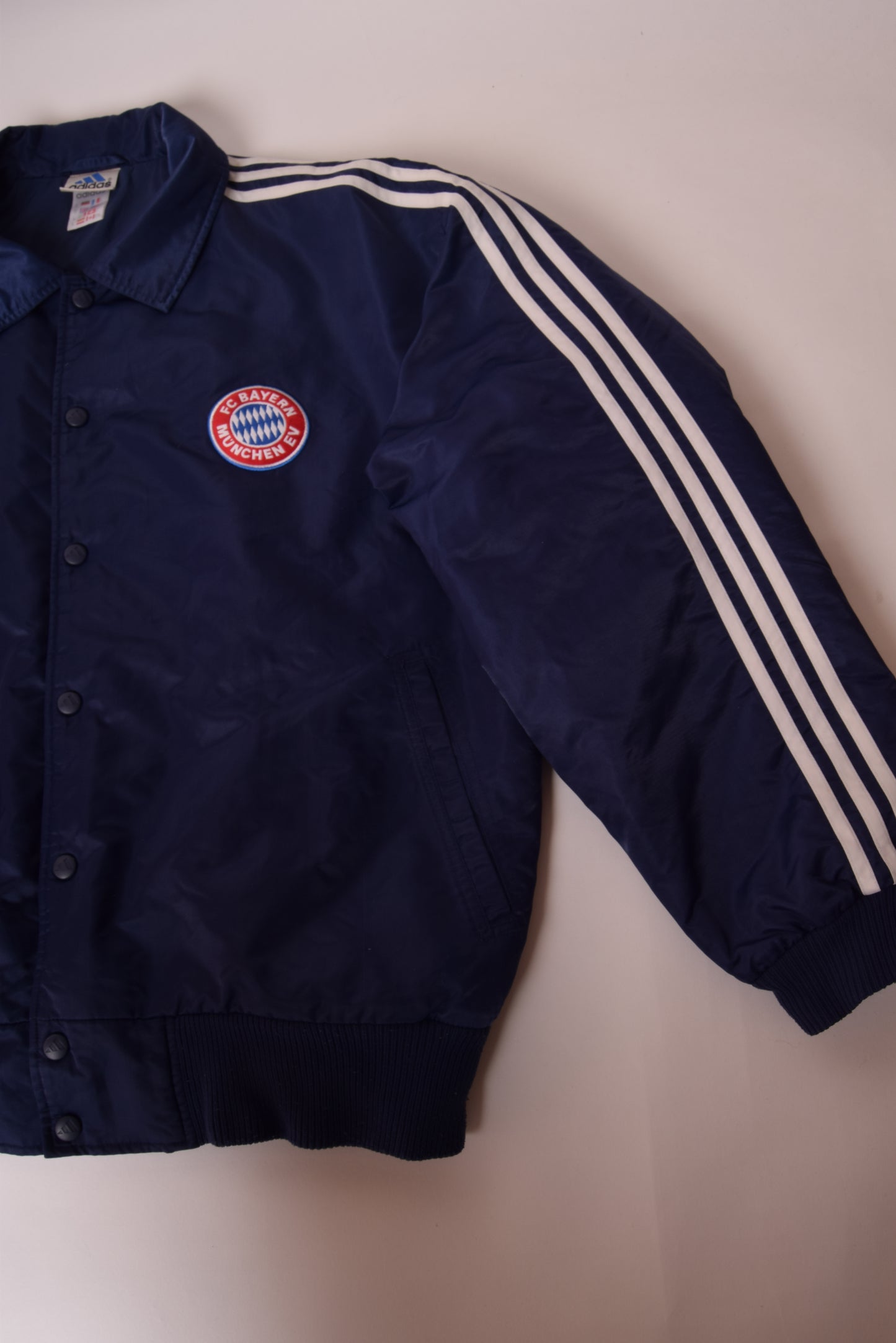 Vintage Bayern Munchen Adidas 1998-1999 Thick Bomber Jacket Blue Size XL