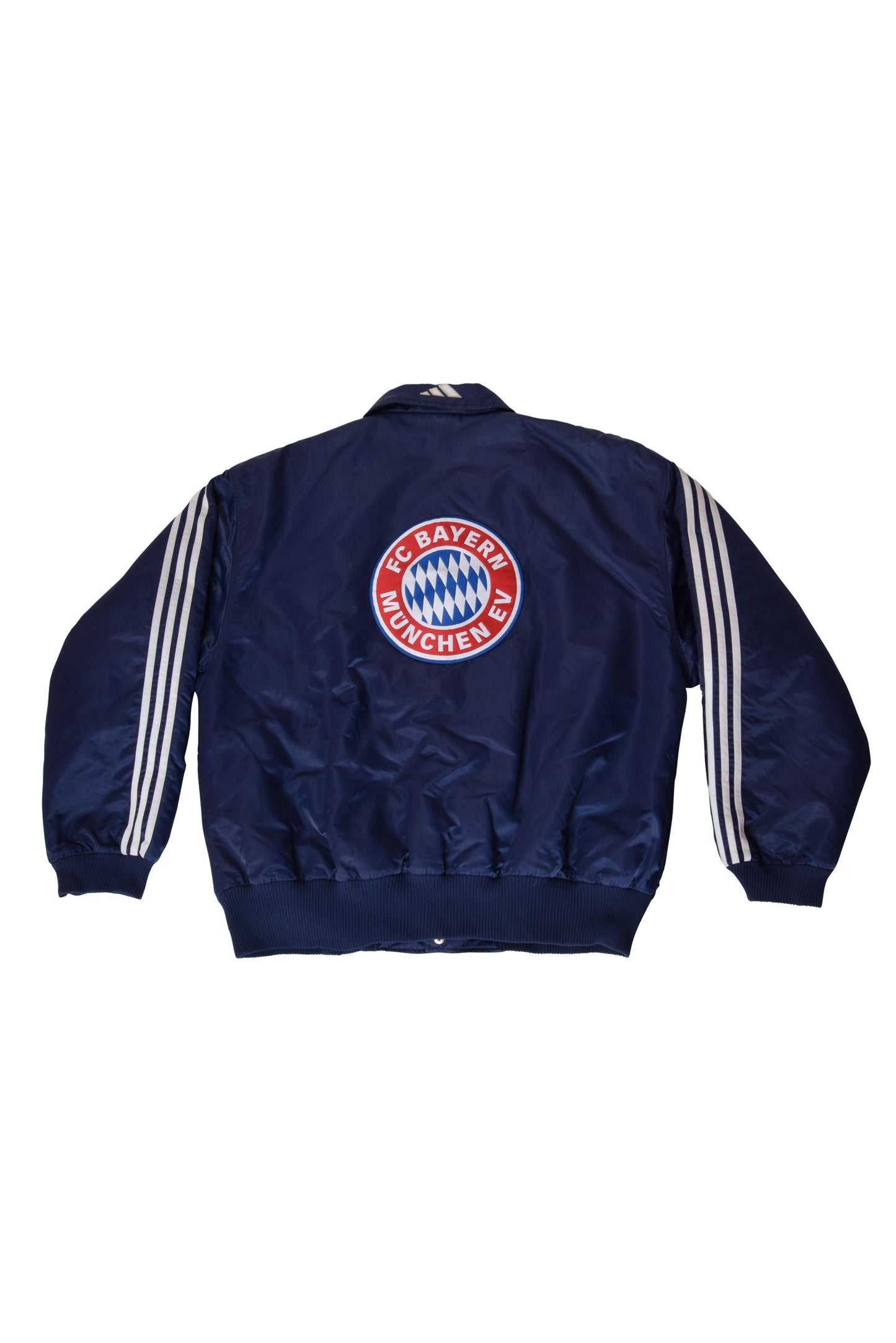 Vintage Bayern Munchen Adidas 1998-1999 Thick Bomber Jacket Blue Size L