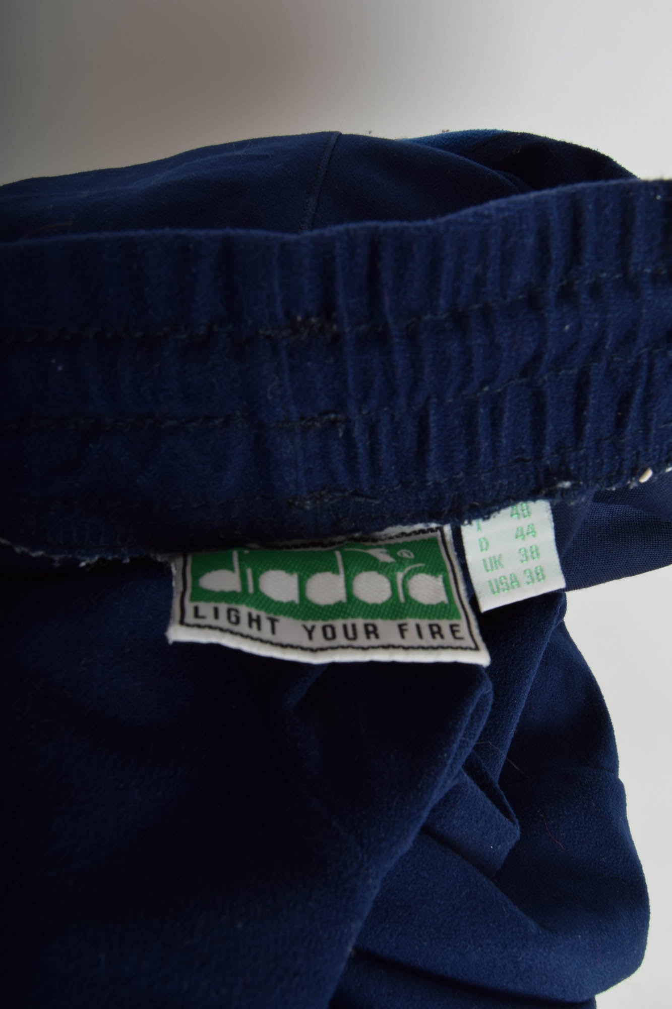 Vintage Diadora Track pants / Poppers 90's Size M Blue Pink