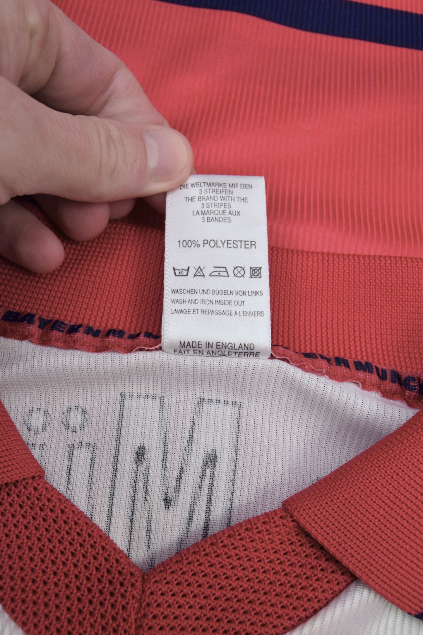 Vintage Bayern München Munich Adidas 1998-1999 Football Shirt Size XXL Opel Red White