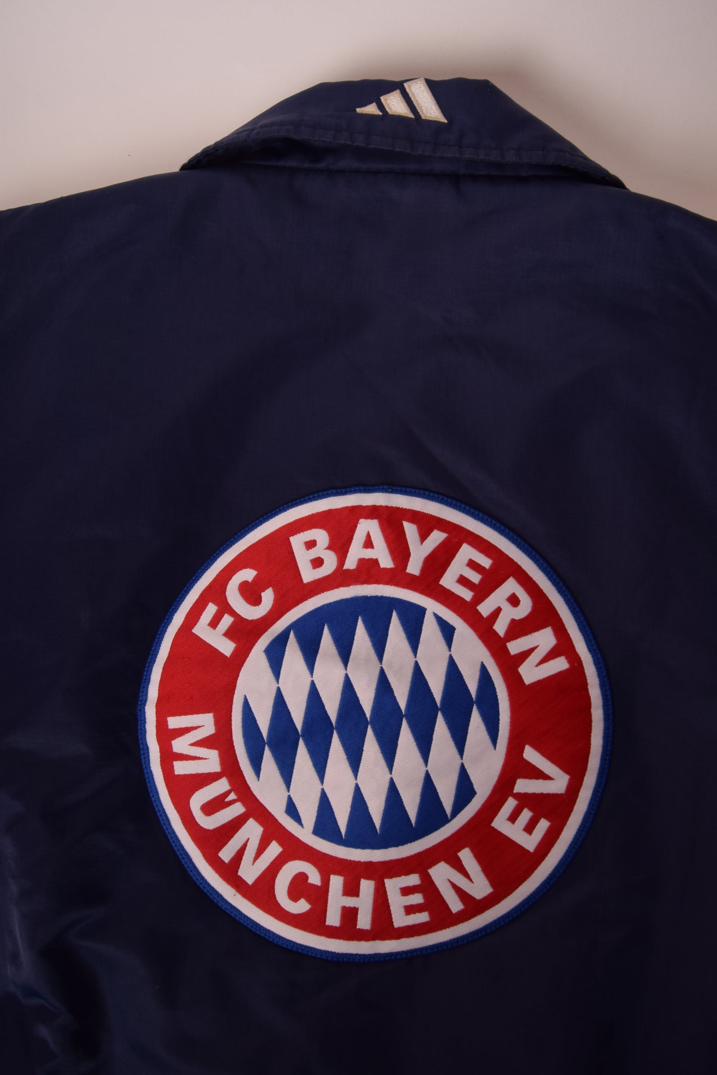 Vintage Bayern Munchen Adidas 1998-1999 Thick Bomber Jacket Blue Size XL