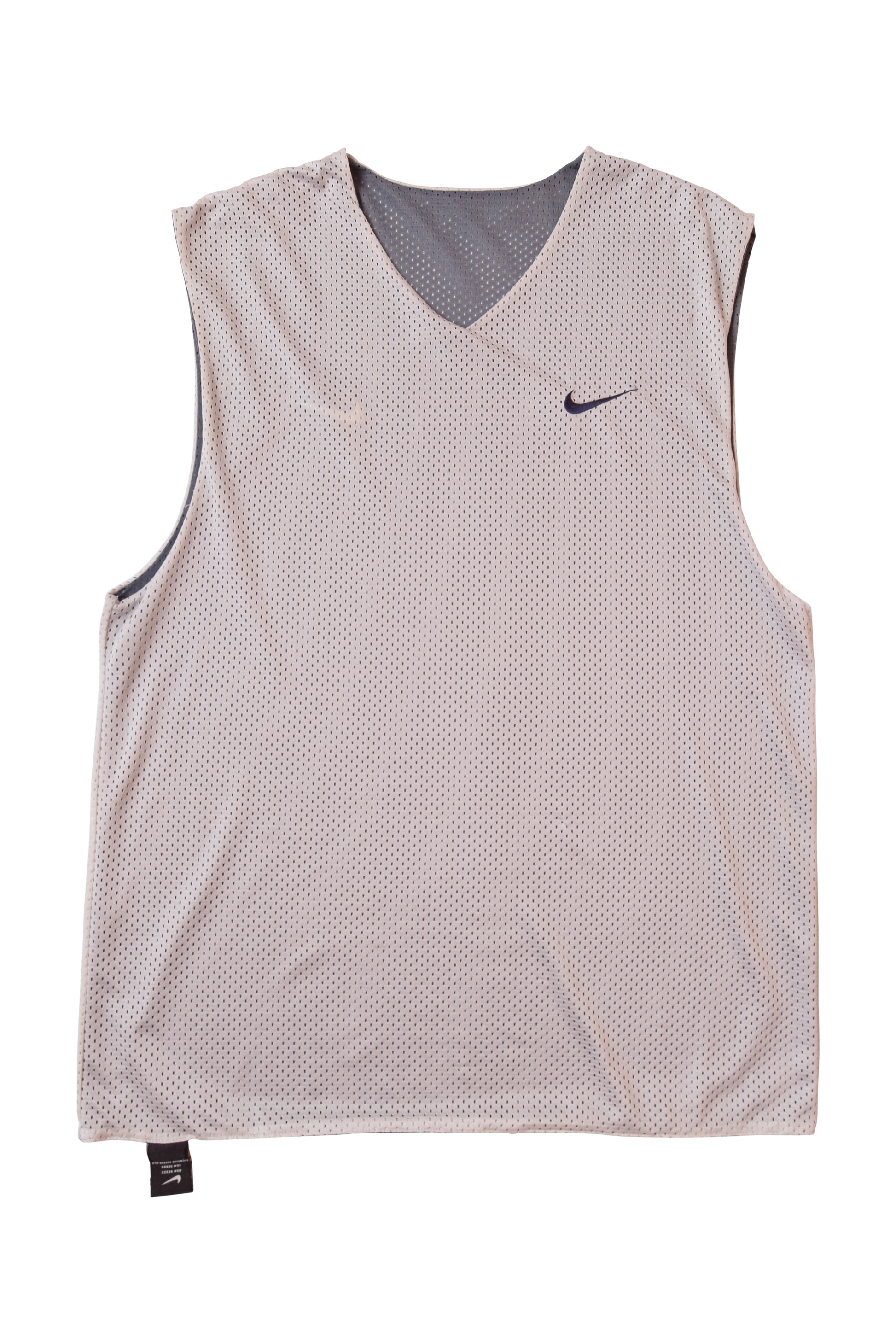 Vintage Nike Reversible Tank Top / Jersey 90's Grey Size M-L