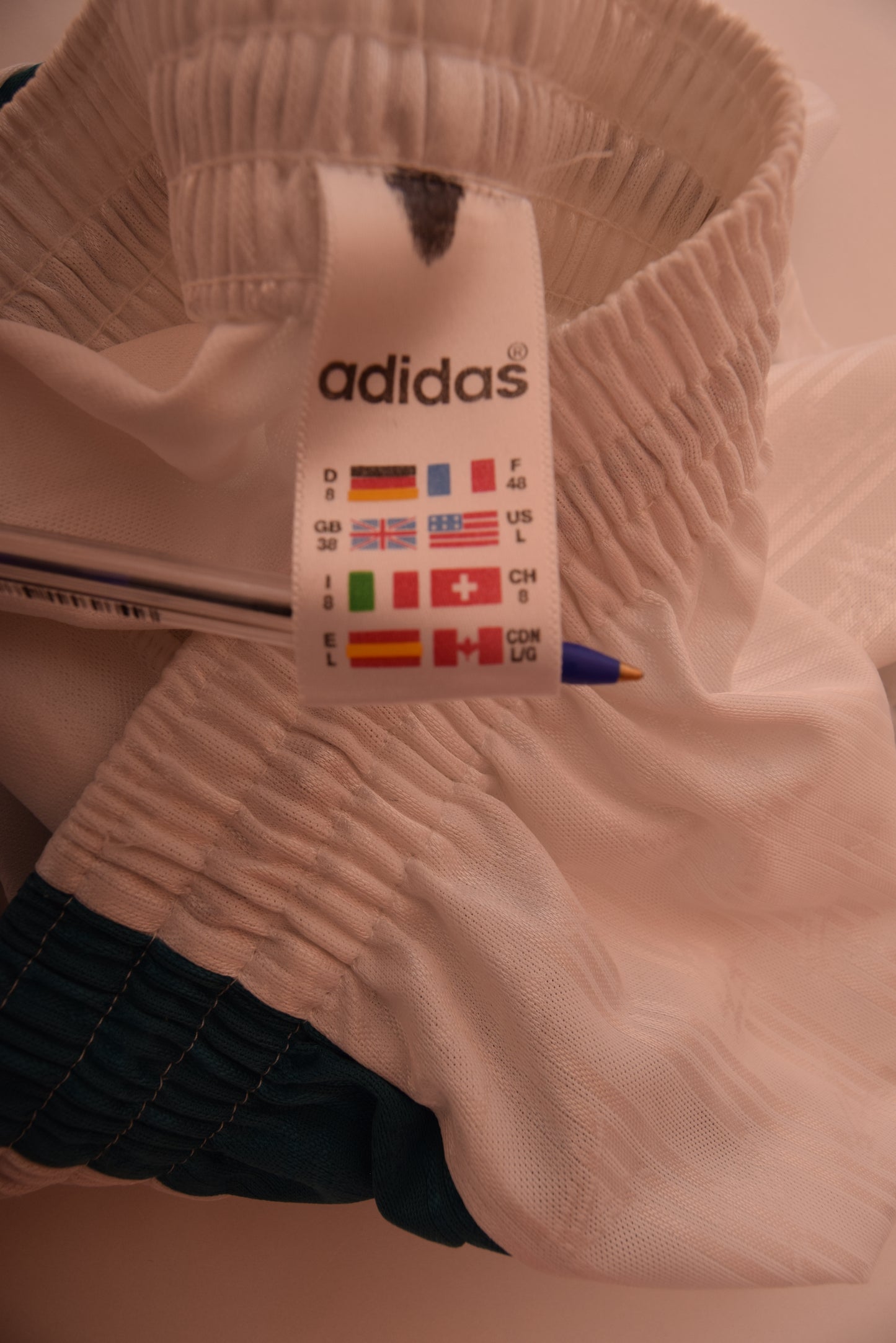 Vintage Adidas Germany Shorts Away 1996-1997 White Size L