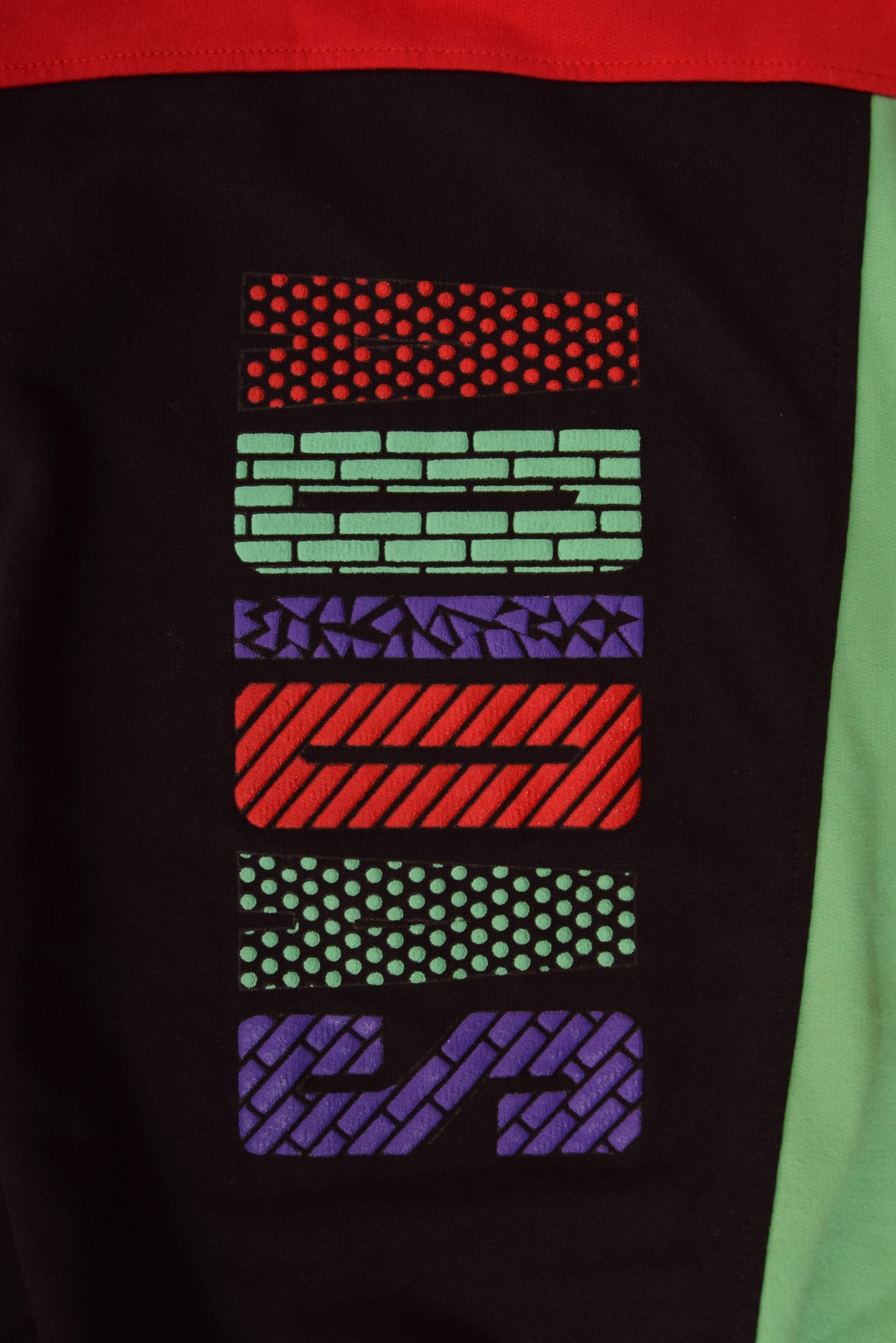 Vintage Adidas Sweatshirt Crew Neck Size L-XL Red Black Green Blue