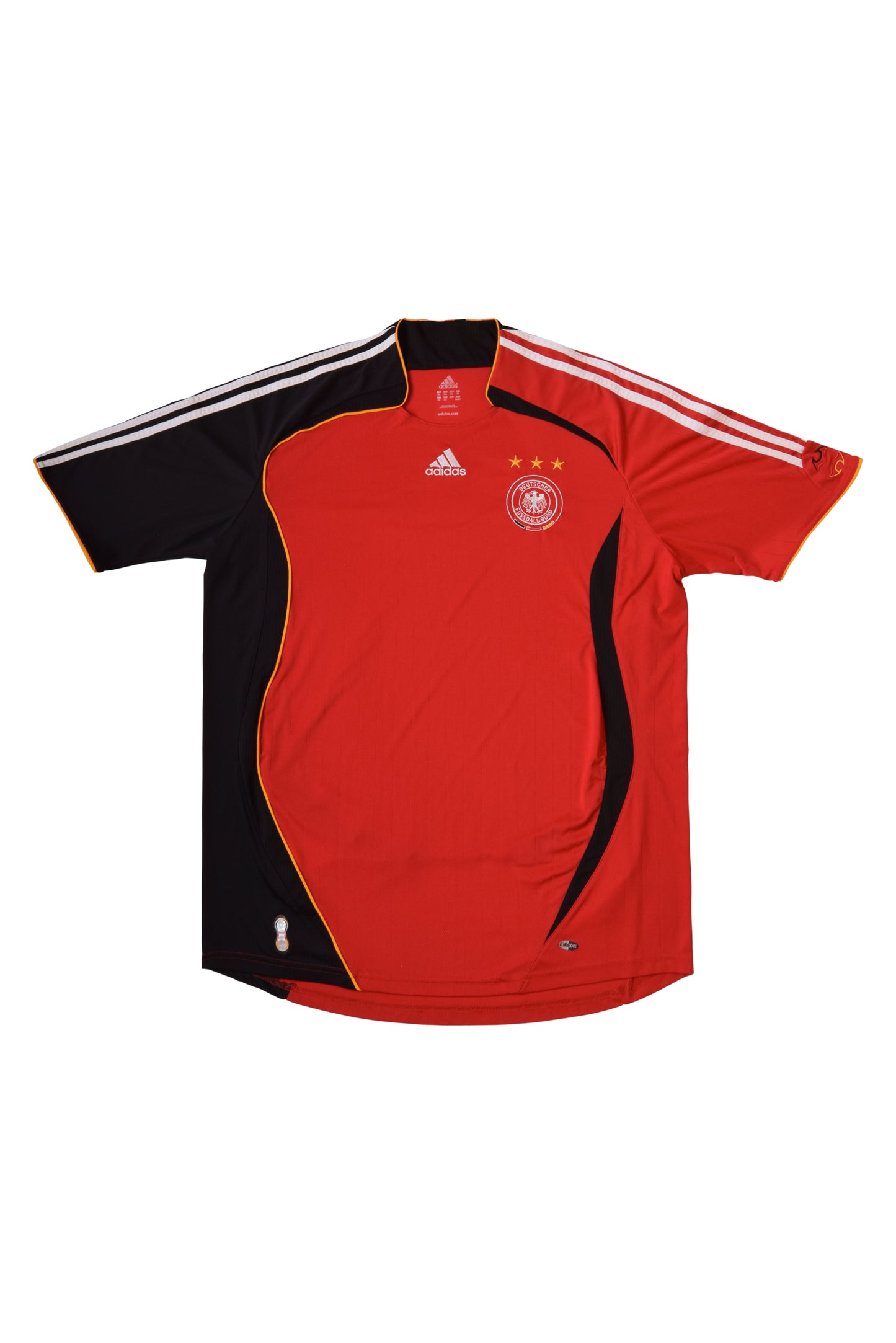 Germany 2006 - 2007 Adidas Away Football Shirt Red ClimaCool