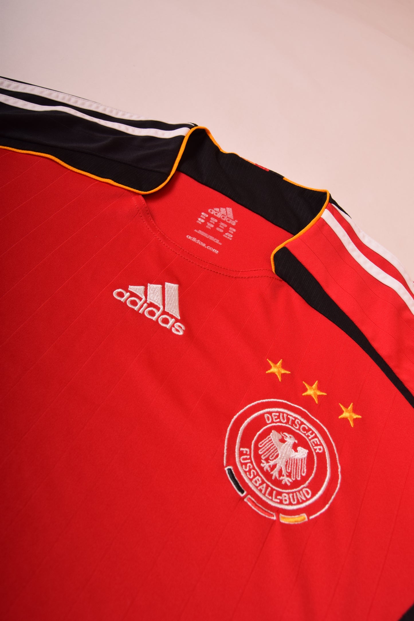 Germany 2006 - 2007 Adidas Away Football Shirt Red ClimaCool