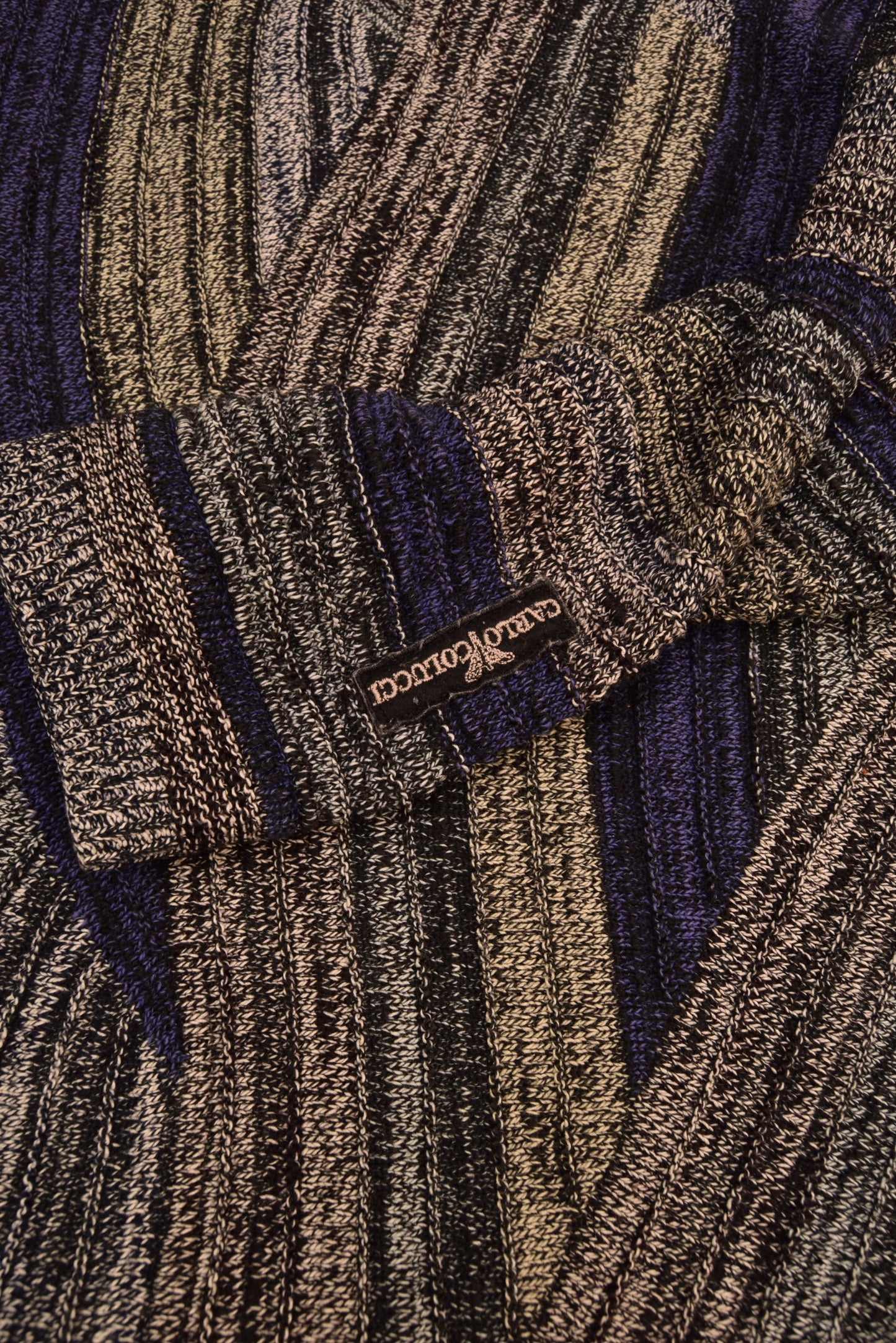 Vintage Carlo Colucci Jumper Made in Germany Size M L Abstract Pattern