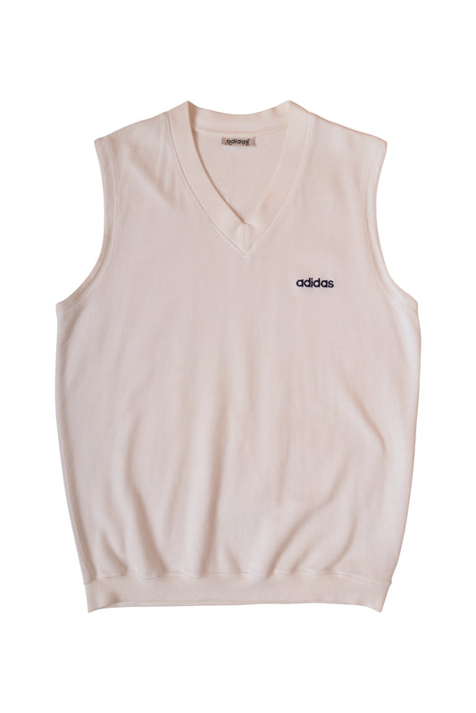 Vintage Adidas Tennis Vest 90's White Size L-XL