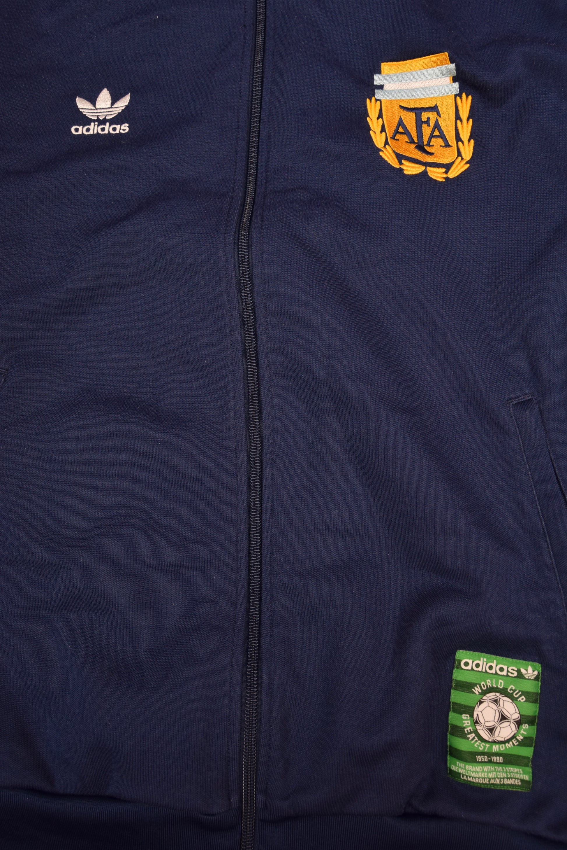 Adidas Originals Diego Maradona Hand Of God World Cup Greatest Moments 1950 - 1990 Jacket Track Top Size L Blue