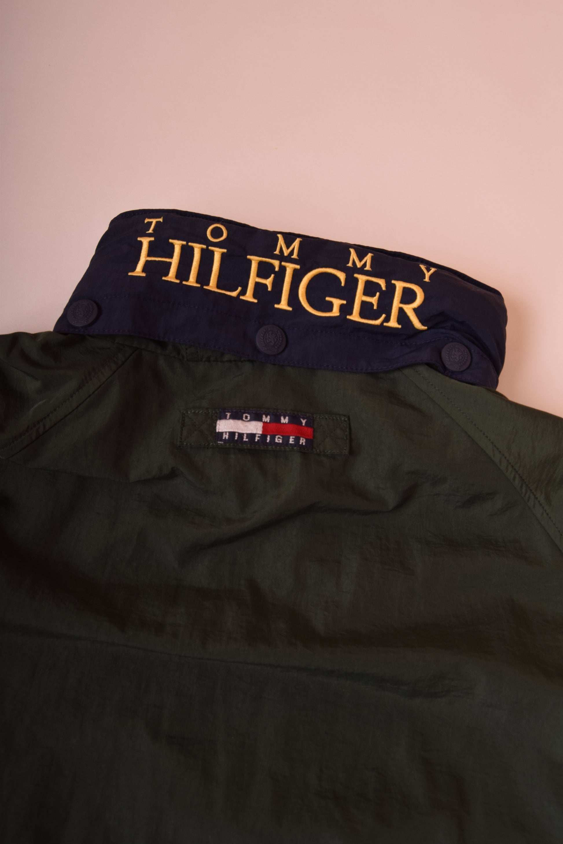 Vintage 90's Tommy Hilfiger Jacket Green Size L-XL